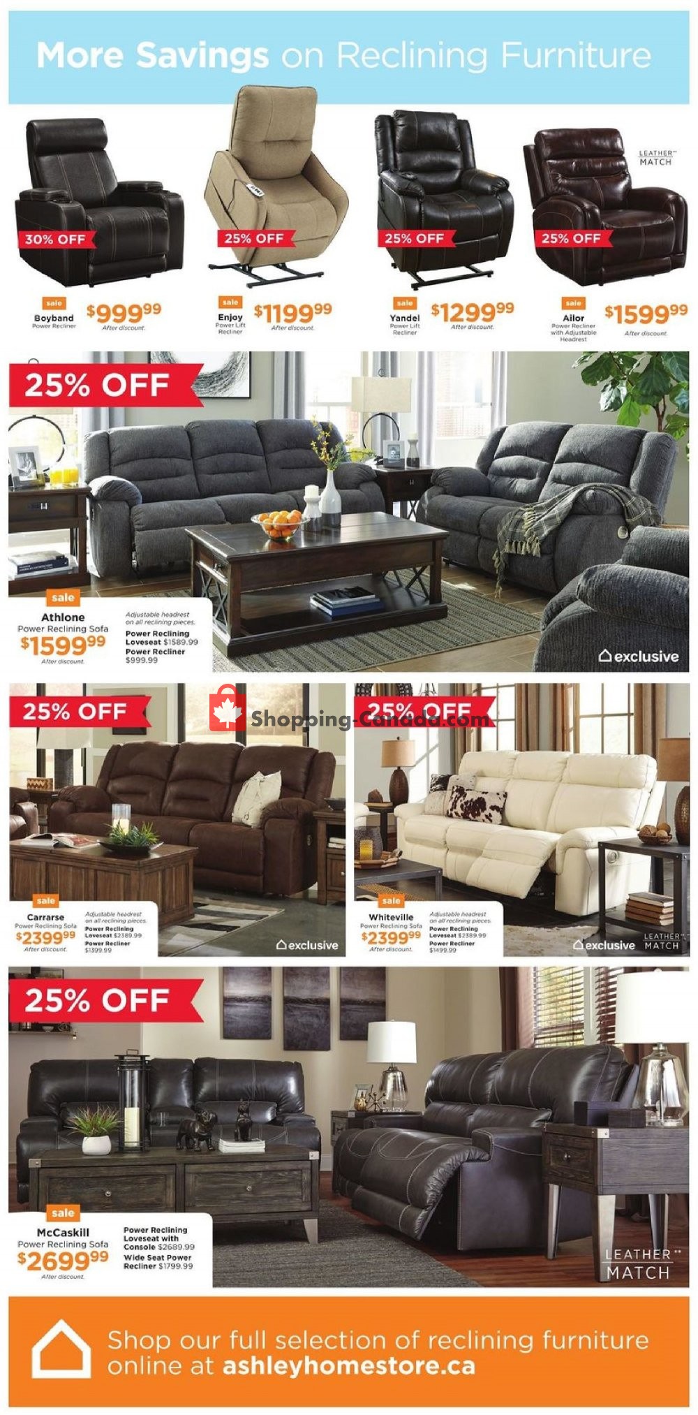ASHLEY HOMESTORE flyer from Thursday October 4, 2018 to Wednesday October 24, 2018 - page 4