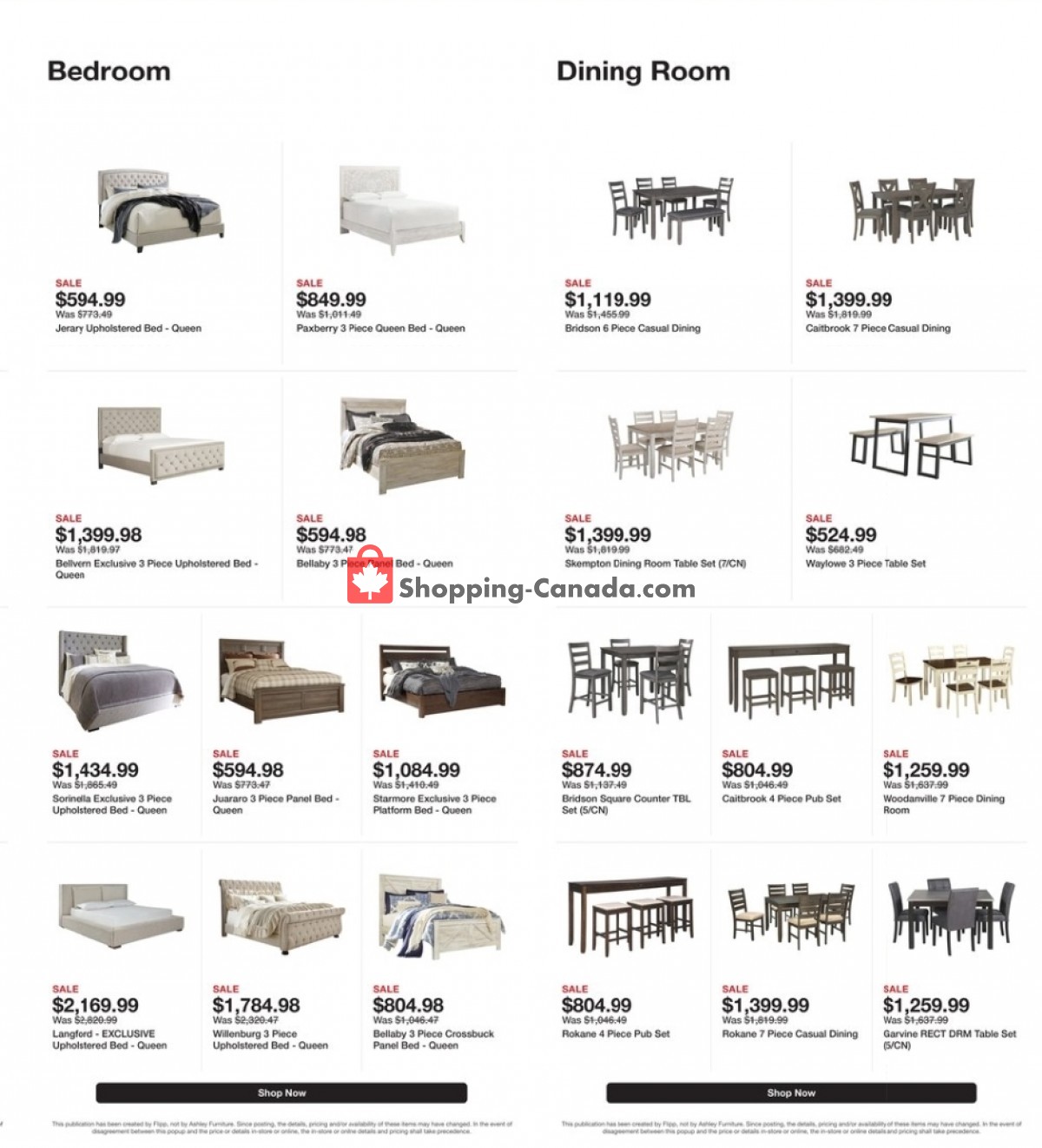 ASHLEY HOMESTORE Canada, flyer (Special Offer) January 24 January