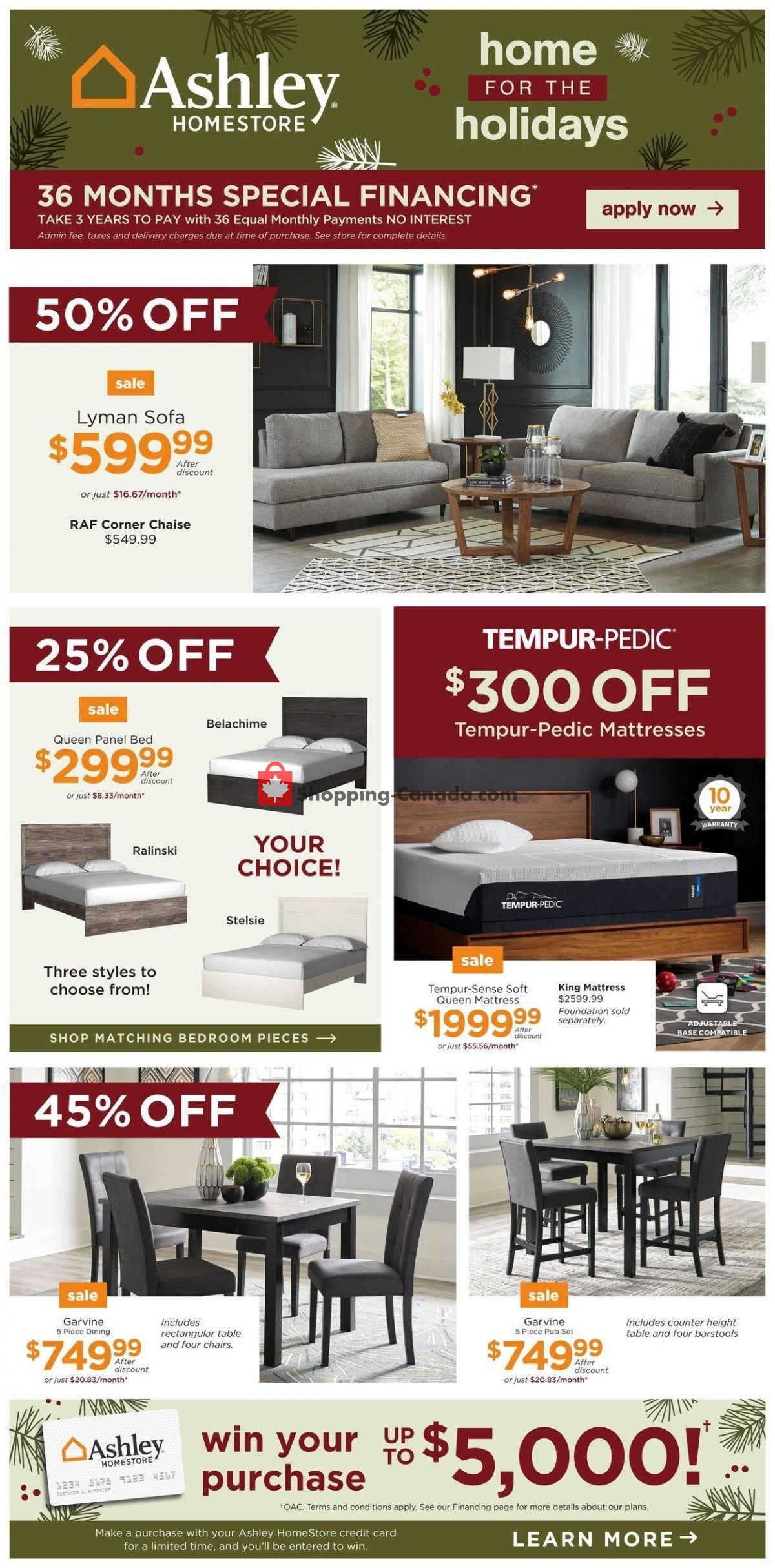 ASHLEY HOMESTORE Canada, flyer (Special Offer ON) December 7