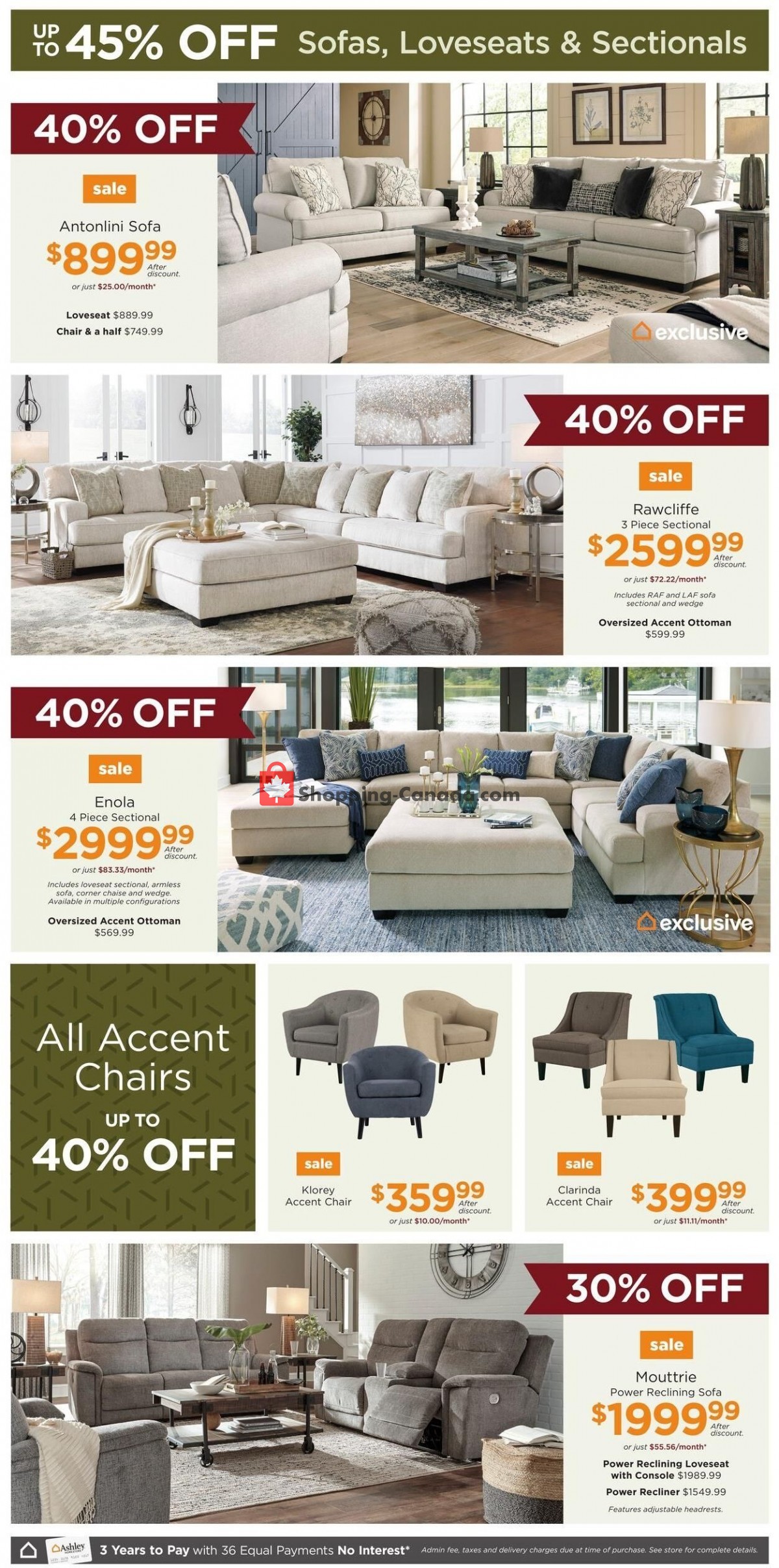 ASHLEY HOMESTORE Canada, flyer (Special Offer ON) December 7