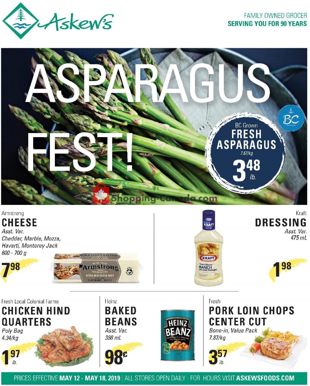 Askews Foods flyer from Sunday May 12, 2019 to Saturday May 18, 2019 - page 1