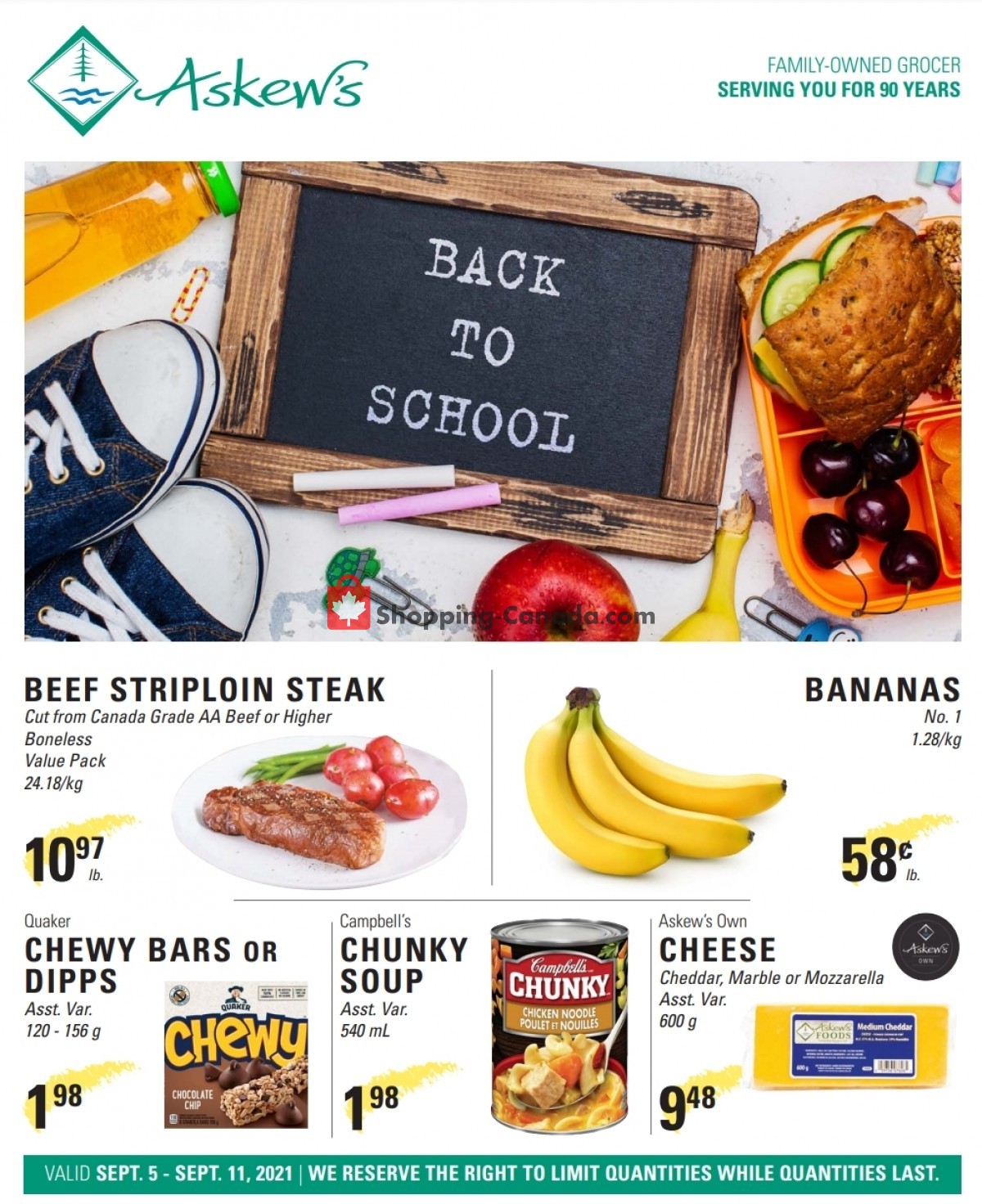 Askews Foods flyer from Sunday September 5, 2021 to Saturday September 11, 2021 - page 1