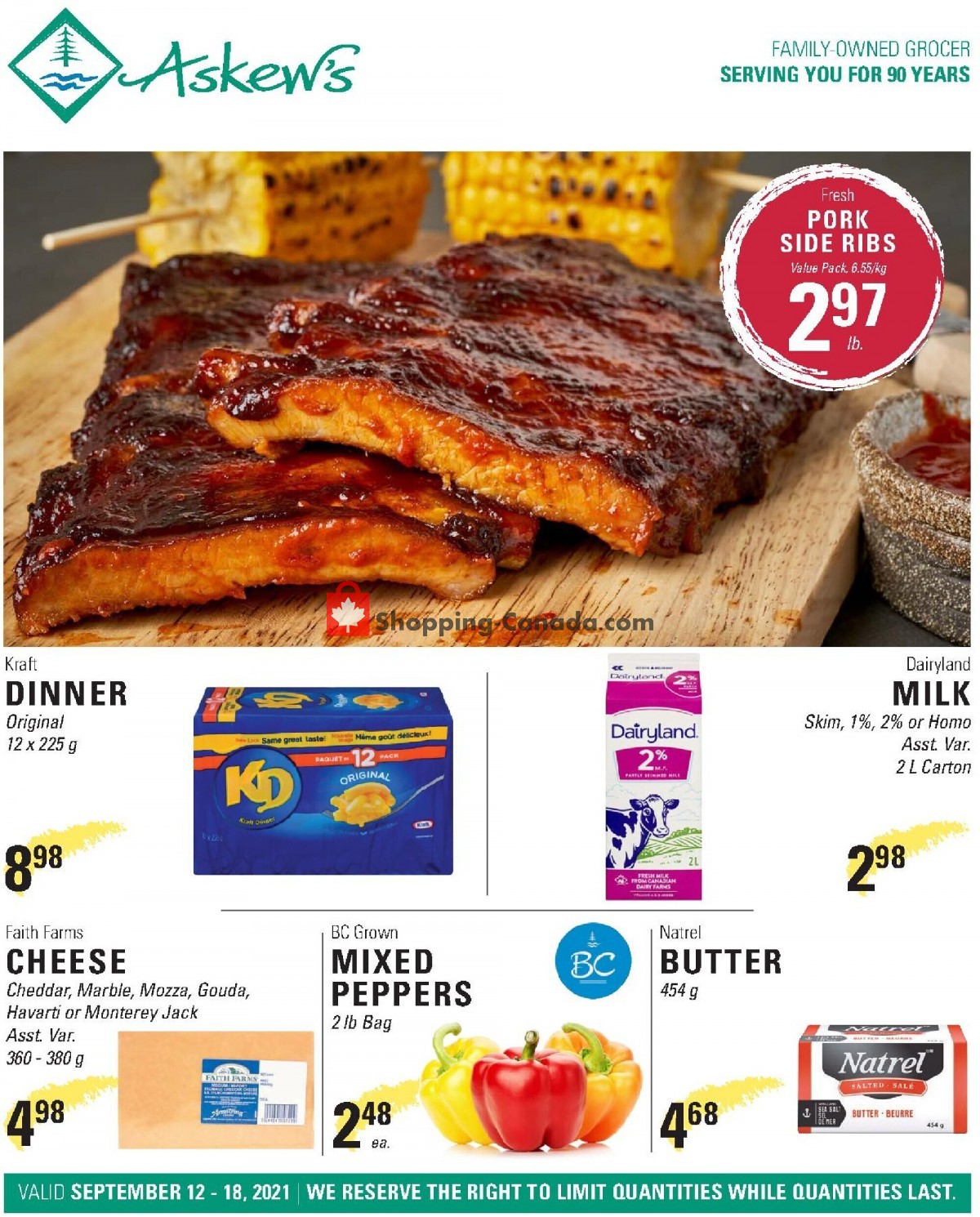 Askews Foods flyer from Sunday September 12, 2021 to Saturday September 18, 2021 - page 1