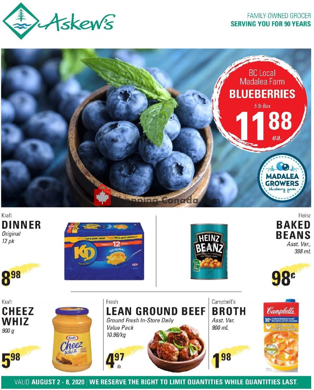 Askews Foods flyer from Sunday August 2, 2020 to Saturday August 8, 2020 - page 1