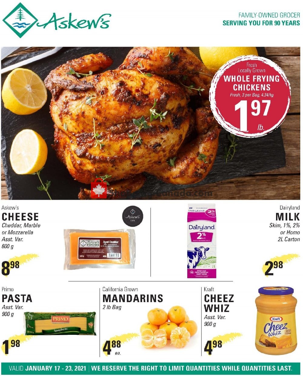 Askews Foods flyer from Sunday January 17, 2021 to Saturday January 23, 2021 - page 1
