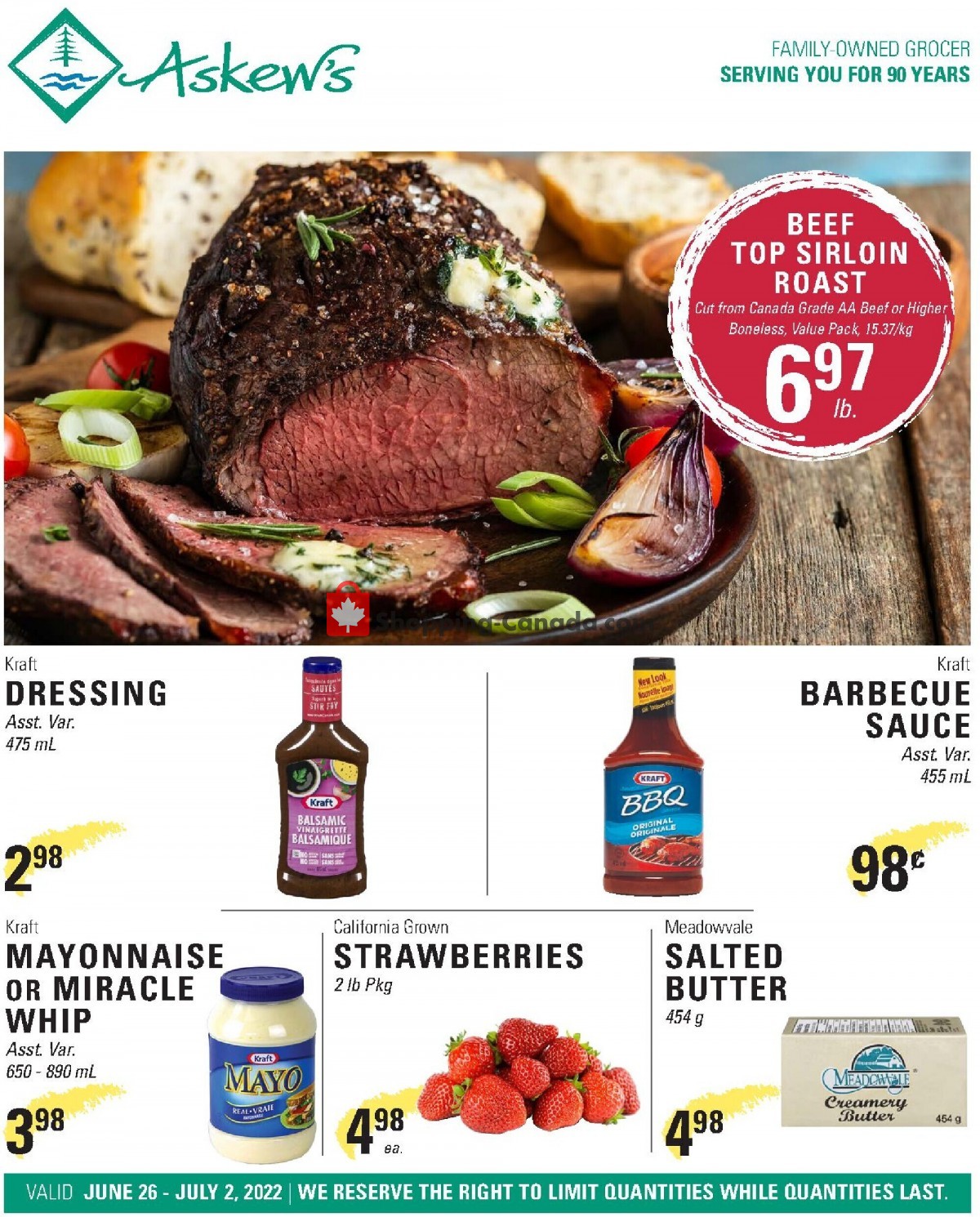 Askews Foods flyer from Sunday June 26, 2022 to Saturday July 2, 2022 - page 1
