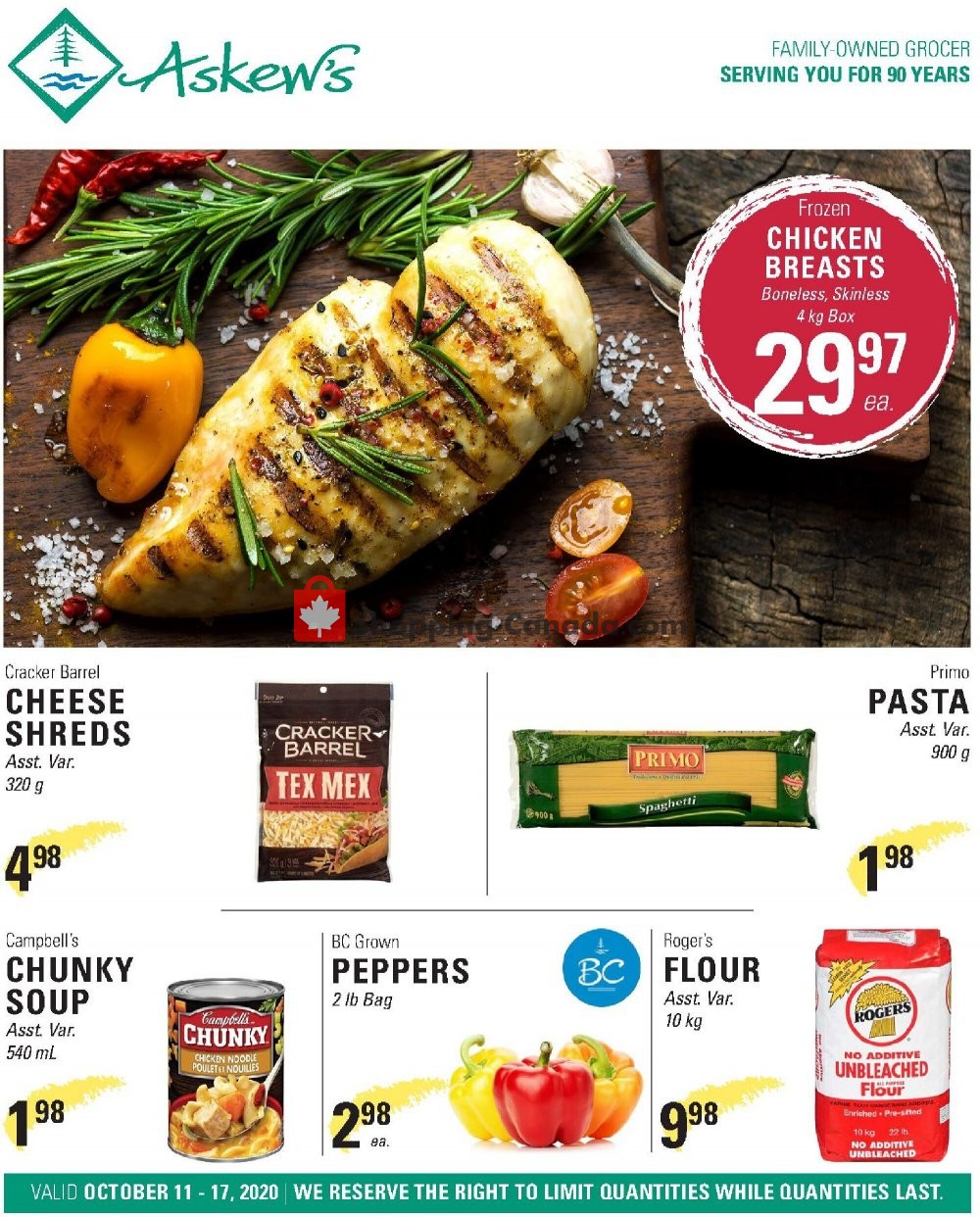 Askews Foods flyer from Sunday October 11, 2020 to Saturday October 17, 2020 - page 1