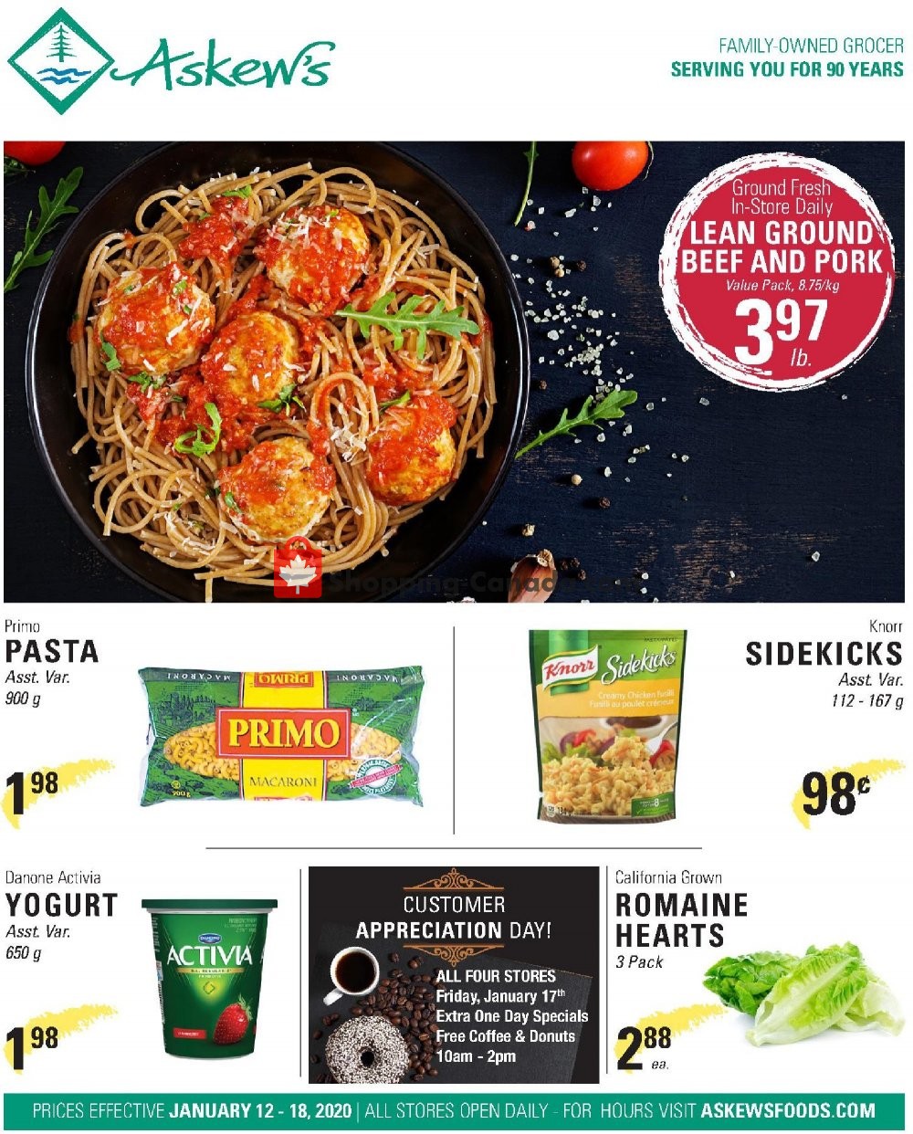 Askews Foods flyer from Sunday January 12, 2020 to Saturday January 18, 2020 - page 1
