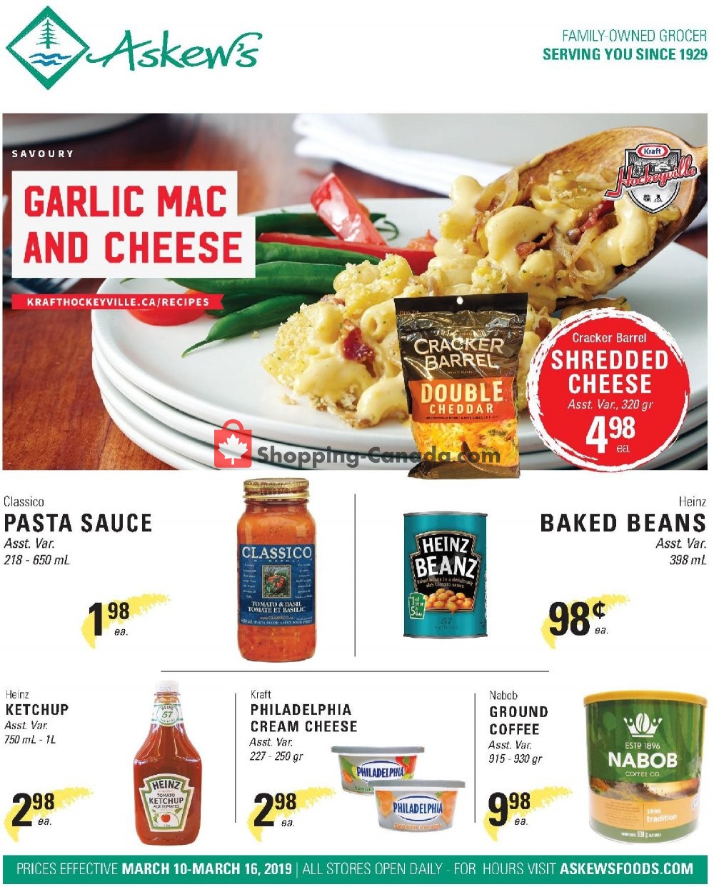 Askews Foods flyer from Sunday March 10, 2019 to Saturday March 16, 2019 - page 1