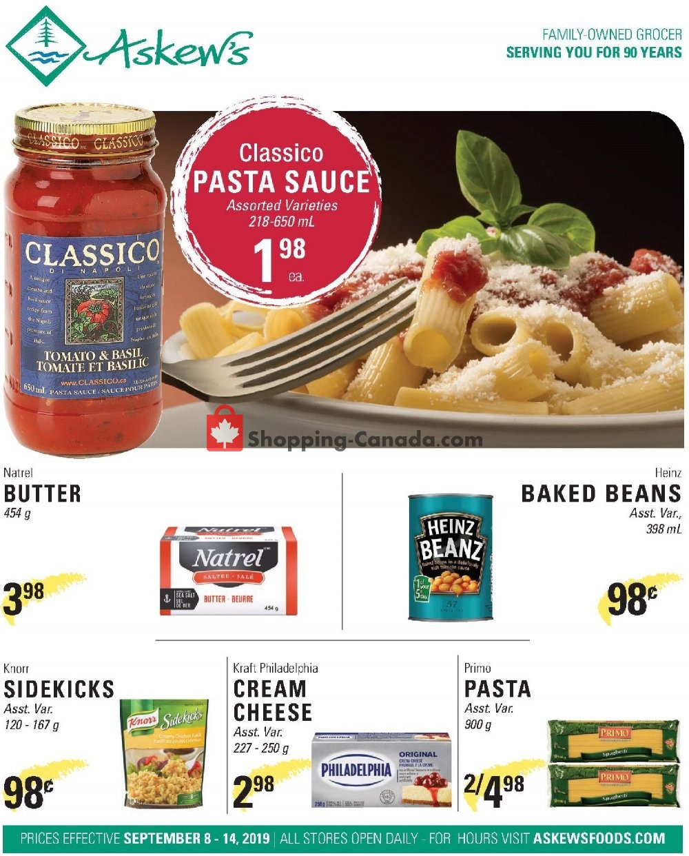 Askews Foods flyer from Sunday September 8, 2019 to Saturday September 14, 2019 - page 1