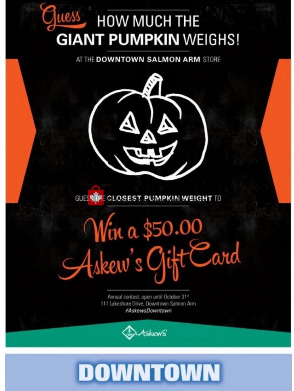 Askews Foods flyer from Sunday October 28, 2018 to Saturday November 3, 2018 - page 1
