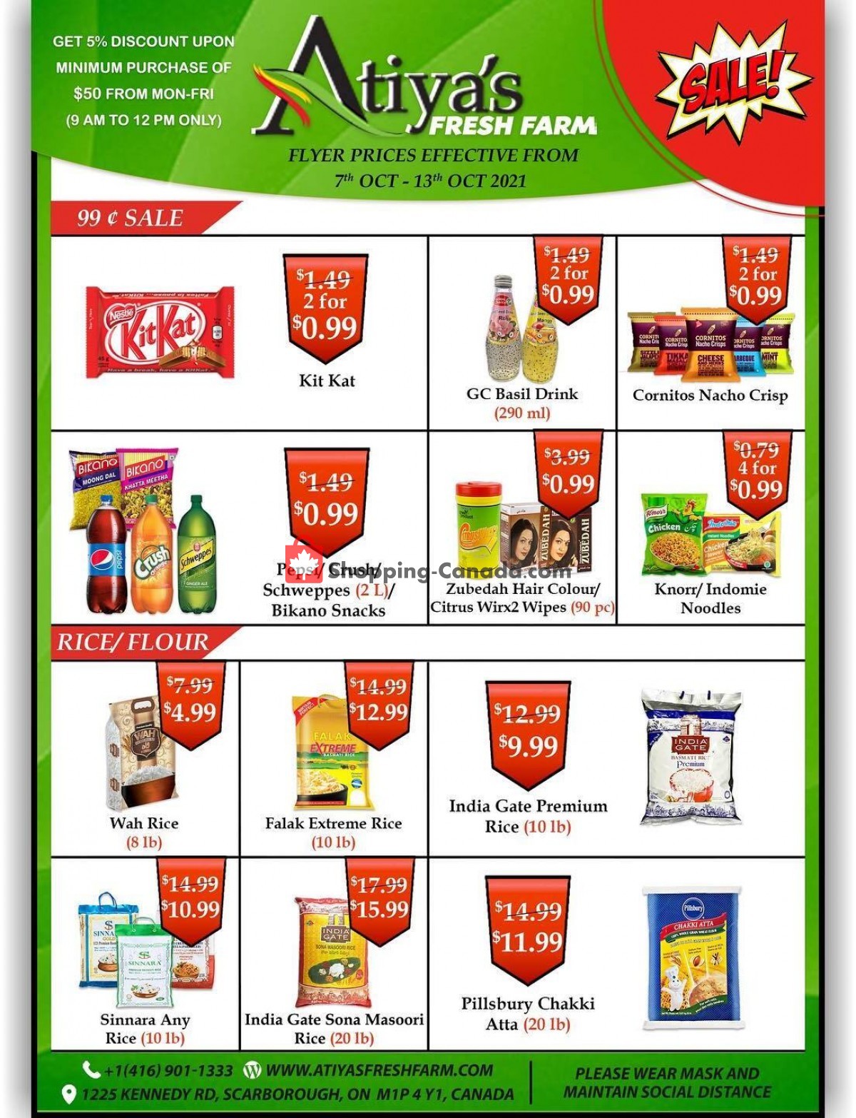 Atiya's Fresh Farm flyer from Thursday October 7, 2021 to Wednesday October 13, 2021 - page 1