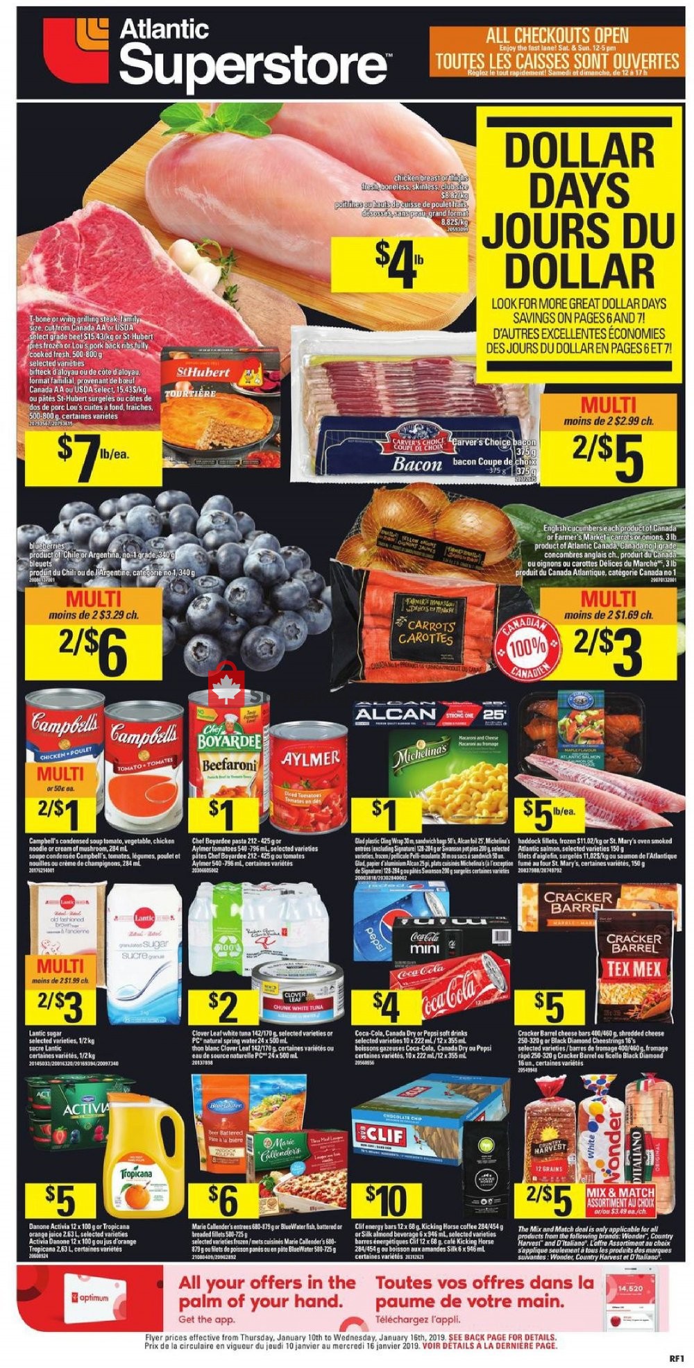 Atlantic Superstore flyer from Thursday January 10, 2019 to Wednesday January 16, 2019 - page 1