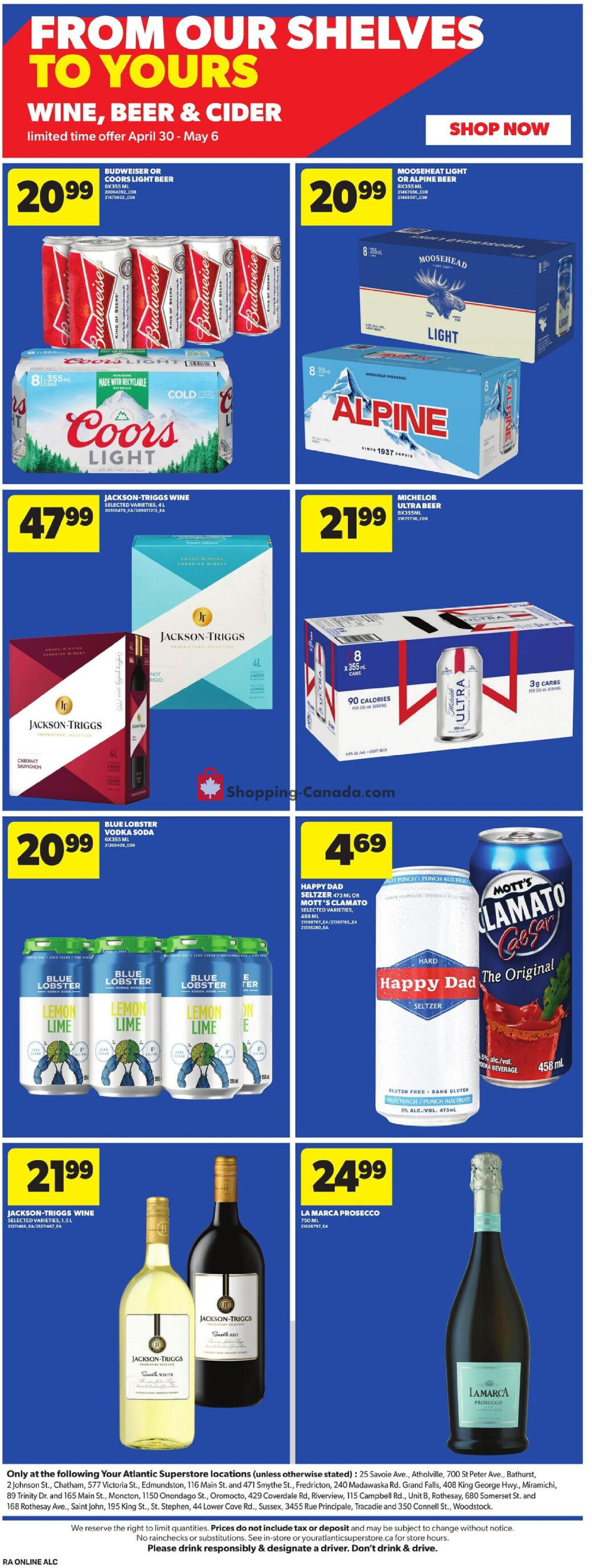 Atlantic Superstore flyer from Thursday April 30, 2026 to Wednesday May 6, 2026 - page 20