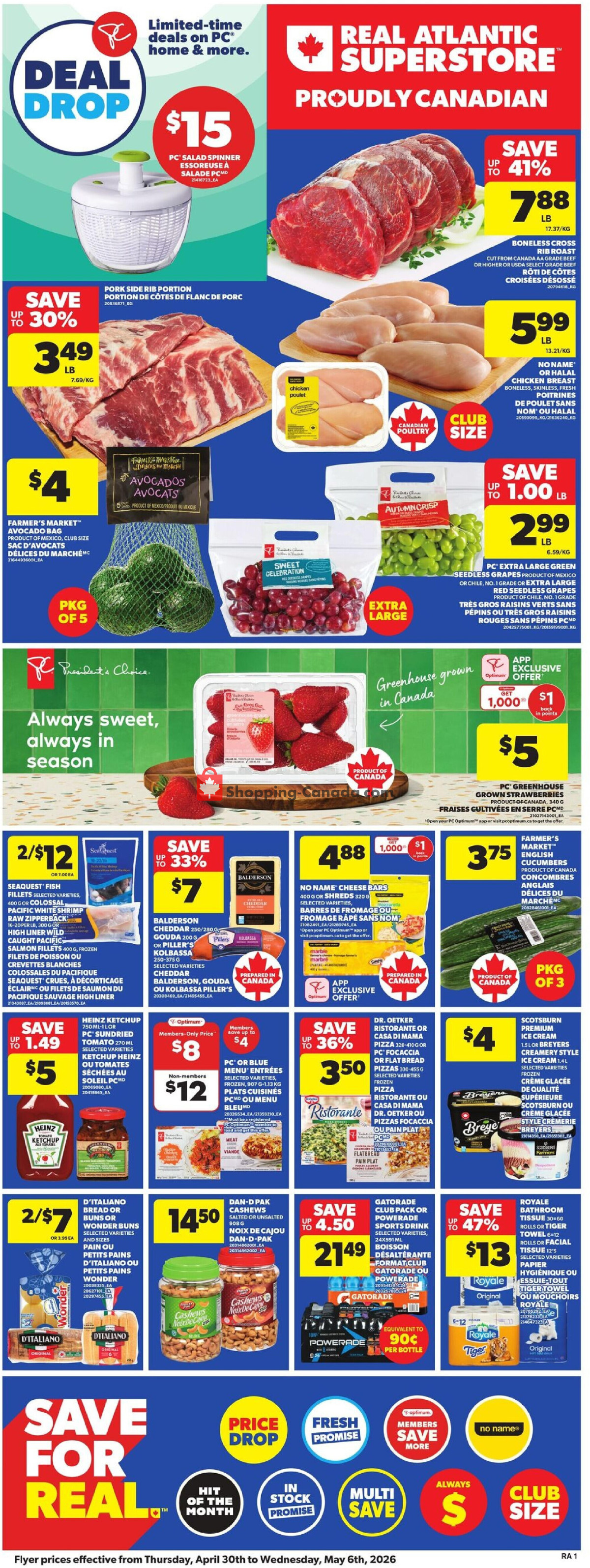Atlantic Superstore flyer from Thursday April 30, 2026 to Wednesday May 6, 2026 - page 3