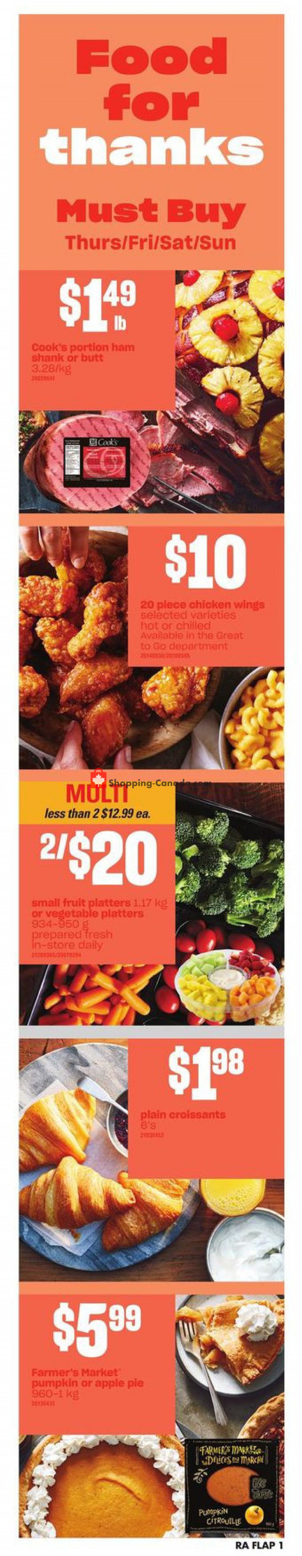 Atlantic Superstore flyer from Thursday October 10, 2019 to Wednesday October 16, 2019 - page 1