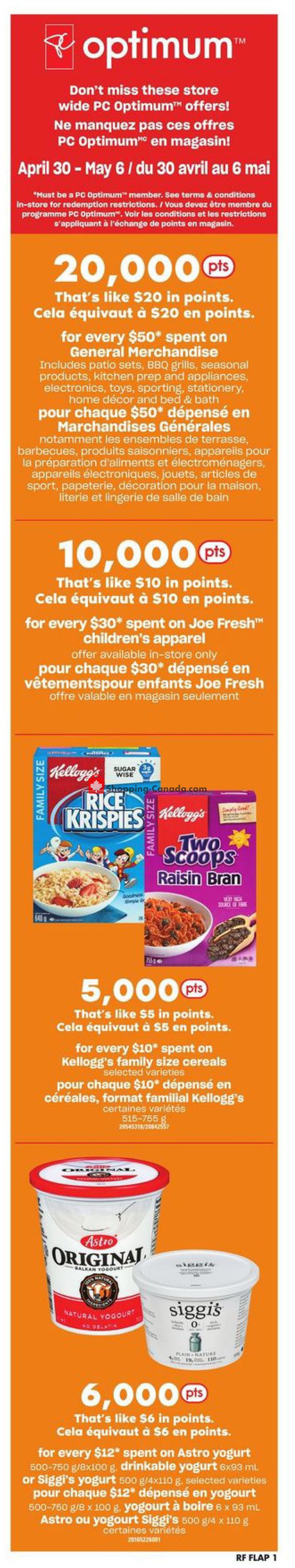 Atlantic Superstore flyer from Thursday April 30, 2020 to Wednesday May 6, 2020 - page 1