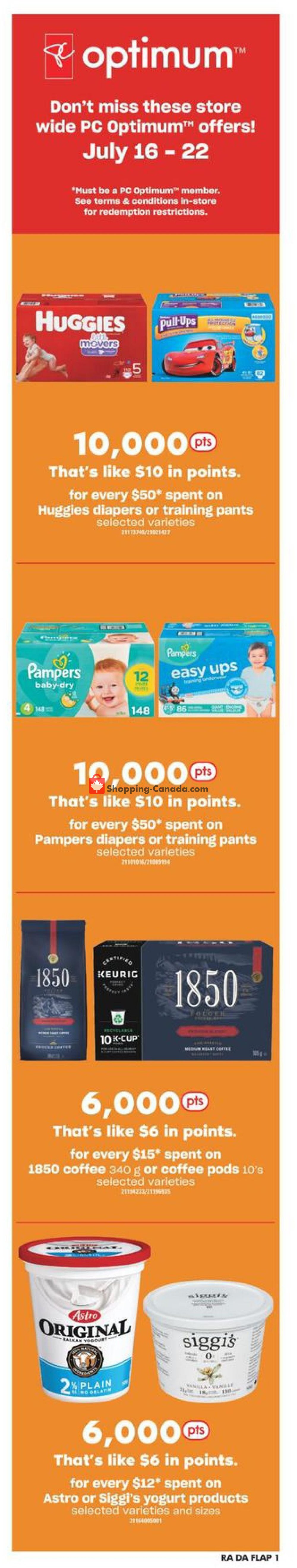 Atlantic Superstore flyer from Thursday July 16, 2020 to Wednesday July 22, 2020 - page 1