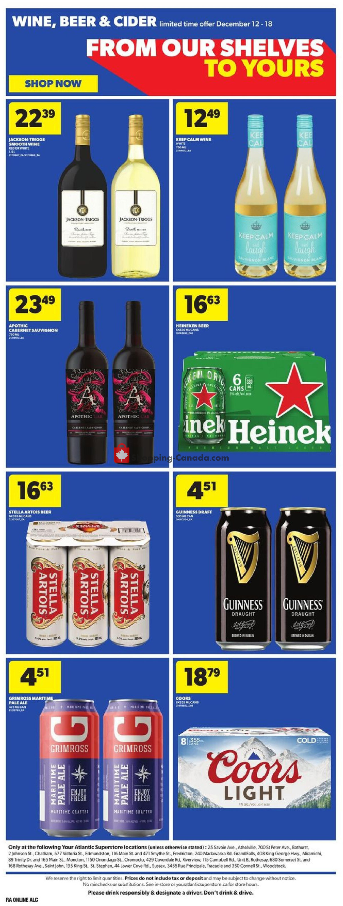 Atlantic Superstore flyer from Thursday December 12, 2024 to Wednesday December 18, 2024 - page 19