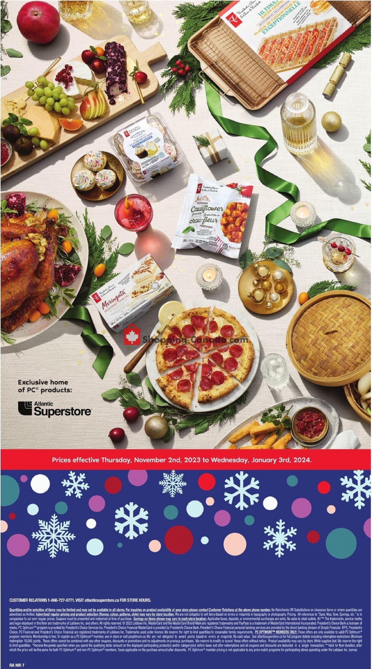 Atlantic Superstore flyer from Thursday November 2, 2023 to Wednesday January 3, 2024 - page 7