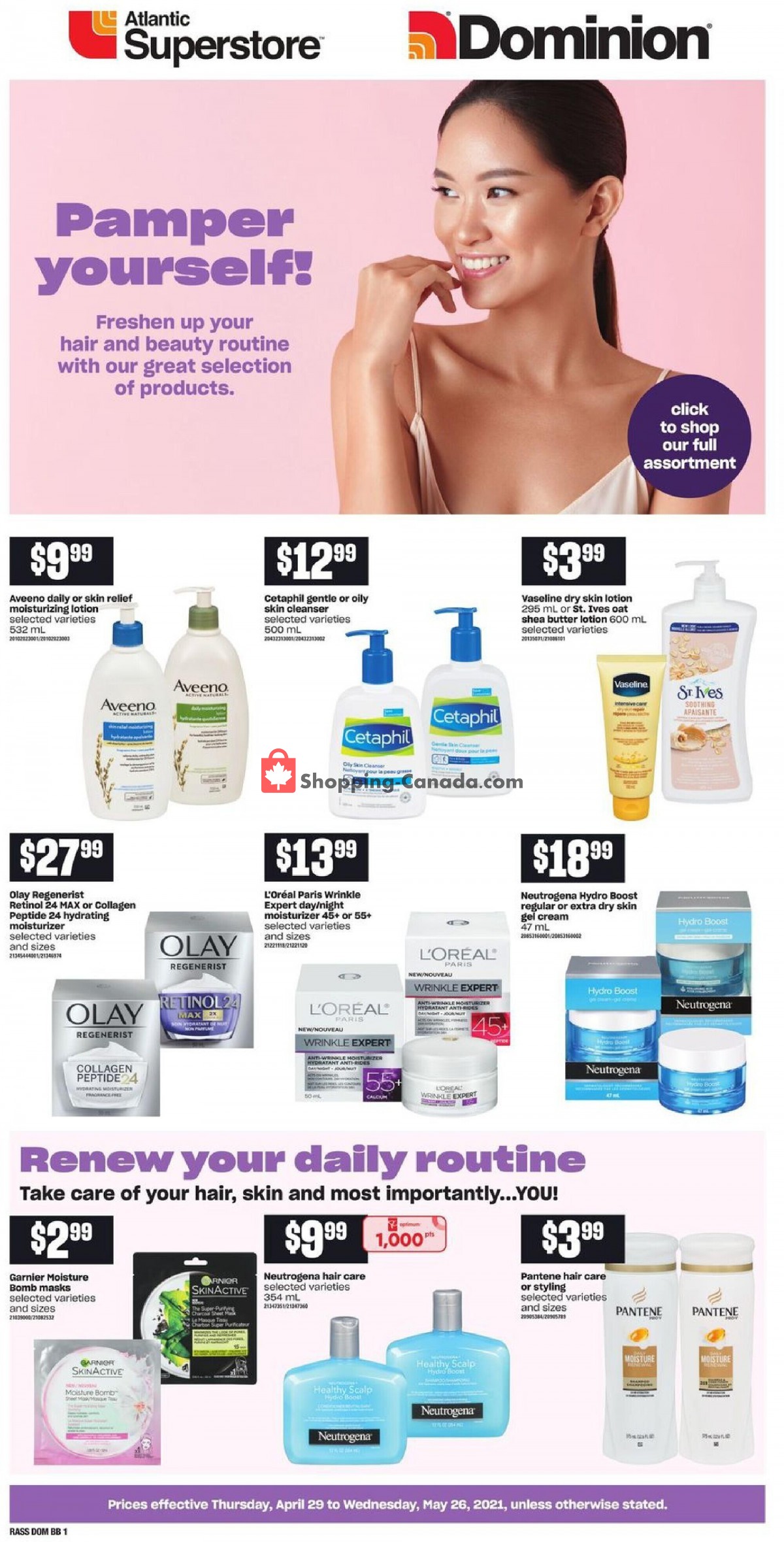 Atlantic Superstore flyer from Thursday April 29, 2021 to Wednesday May 26, 2021 - page 1