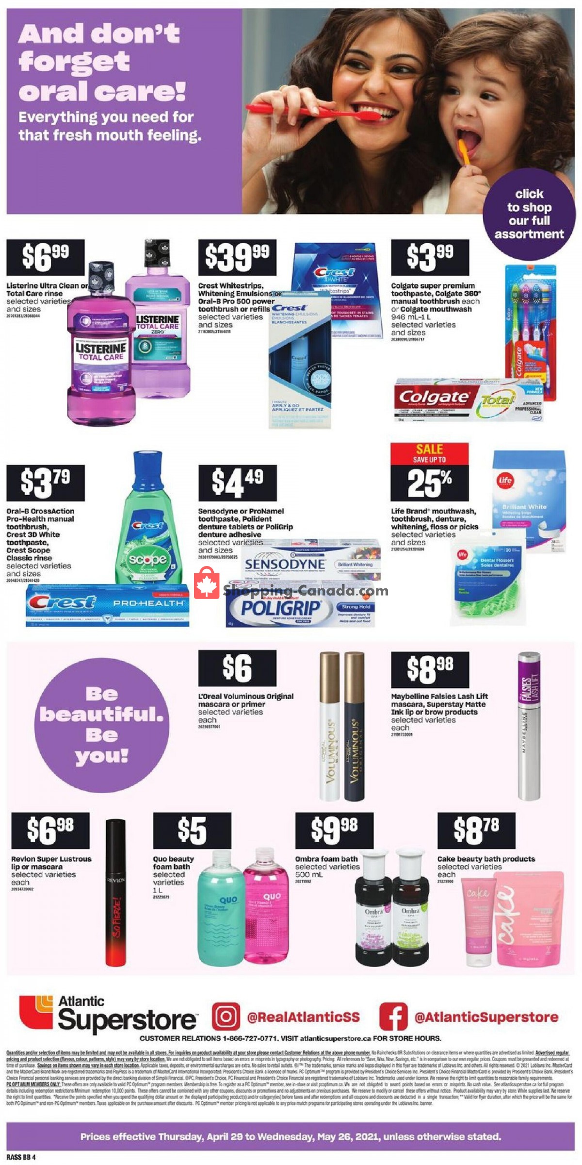 Atlantic Superstore flyer from Thursday April 29, 2021 to Wednesday May 26, 2021 - page 4