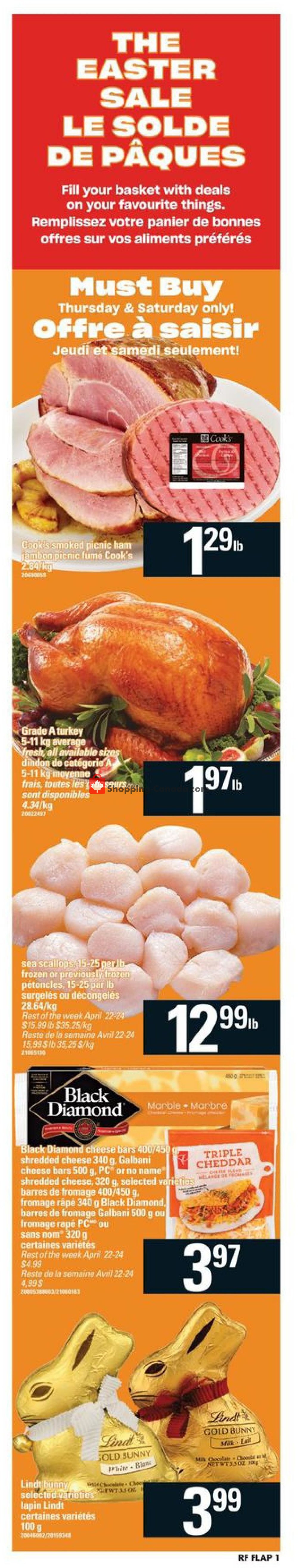 Atlantic Superstore flyer from Thursday April 18, 2019 to Wednesday April 24, 2019 - page 1
