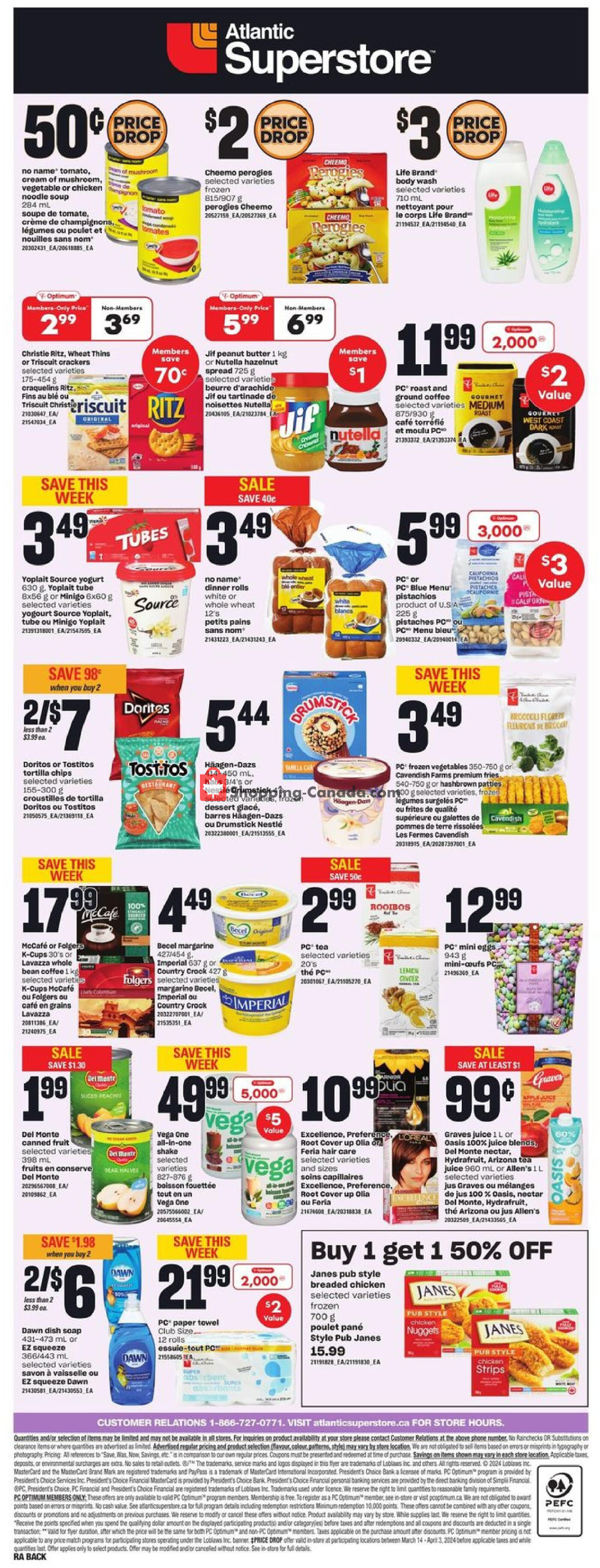 Atlantic Superstore flyer from Thursday March 28, 2024 to Wednesday April 3, 2024 - page 6