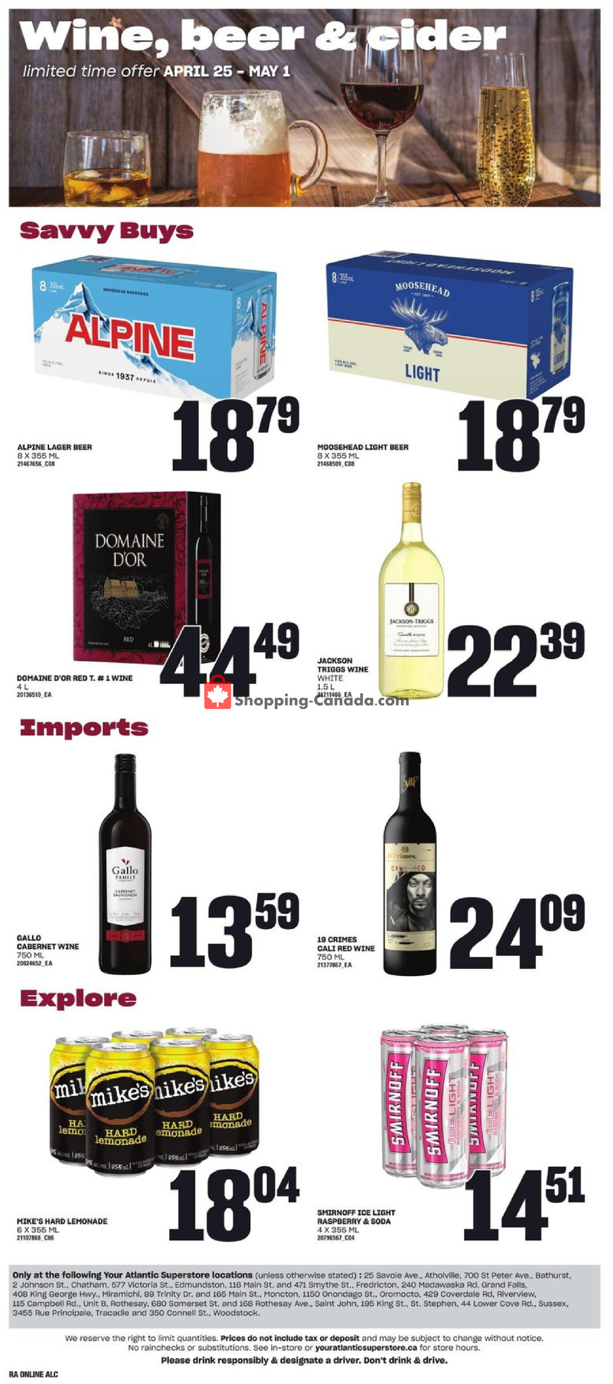 Atlantic Superstore flyer from Thursday April 25, 2024 to Wednesday May 1, 2024 - page 15