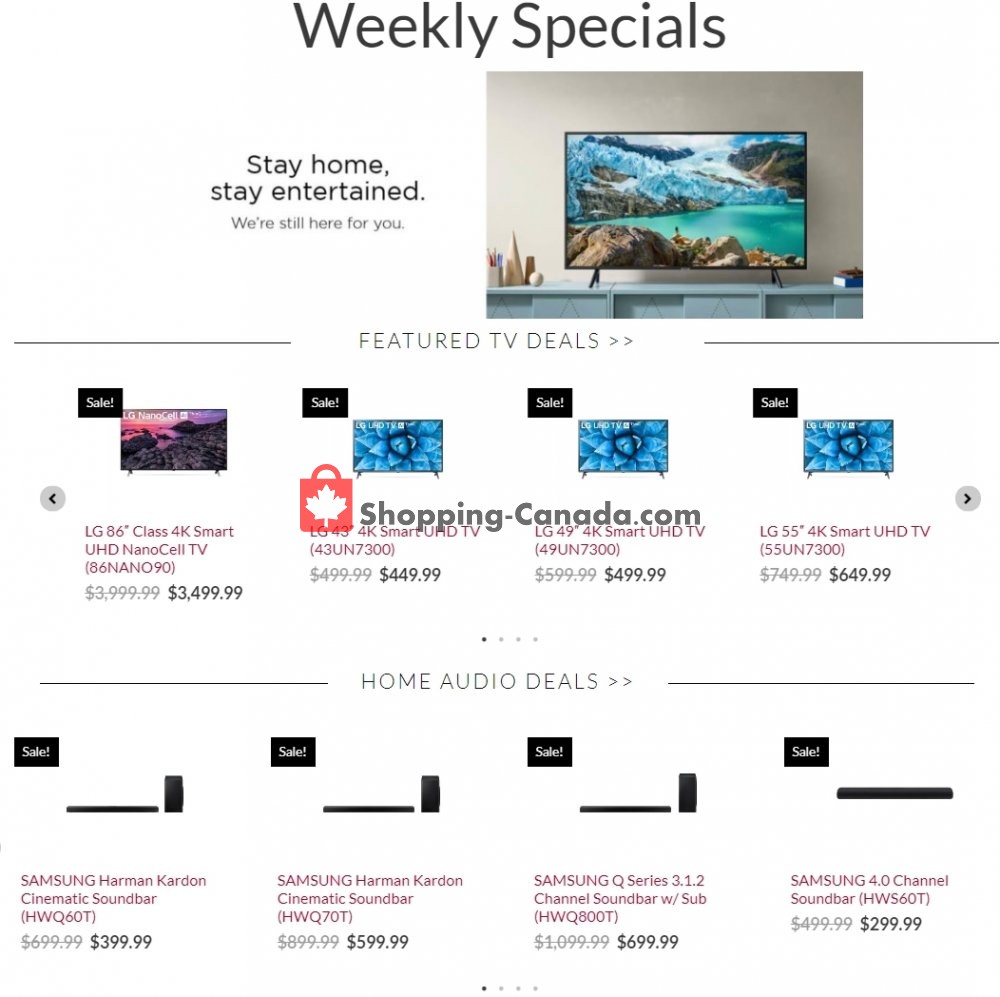 Audio Video Unlimited flyer from Tuesday December 22, 2020 to Monday December 28, 2020 - page 1