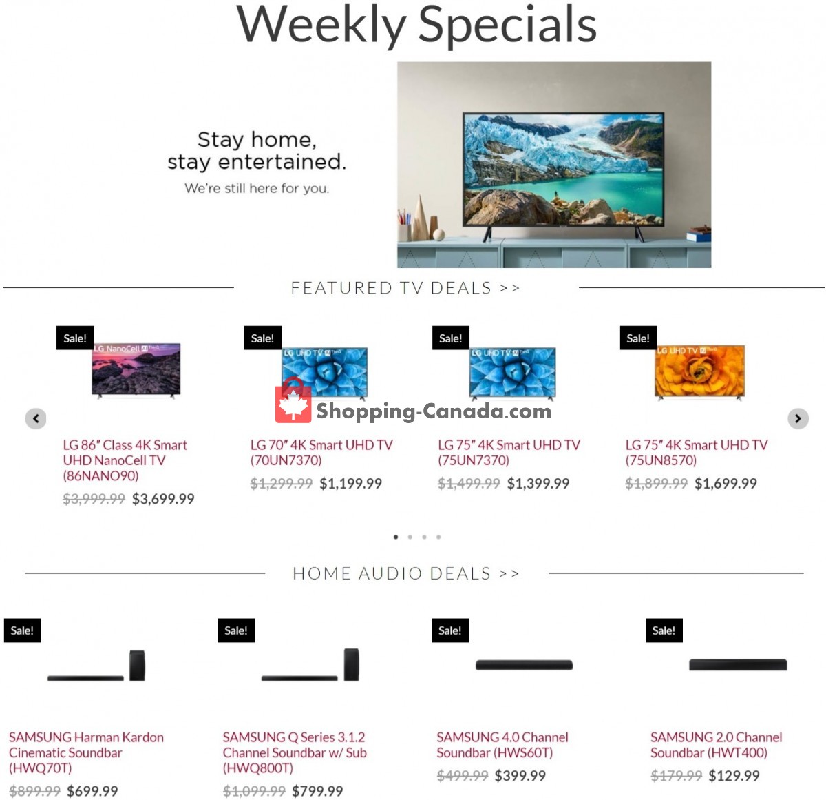 Audio Video Unlimited flyer from Tuesday February 2, 2021 to Monday February 8, 2021 - page 1