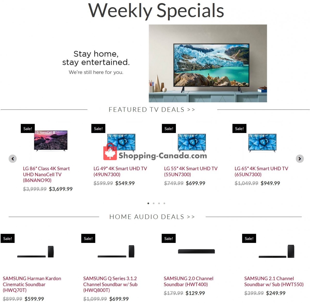 Audio Video Unlimited flyer from Tuesday February 9, 2021 to Monday February 15, 2021 - page 1