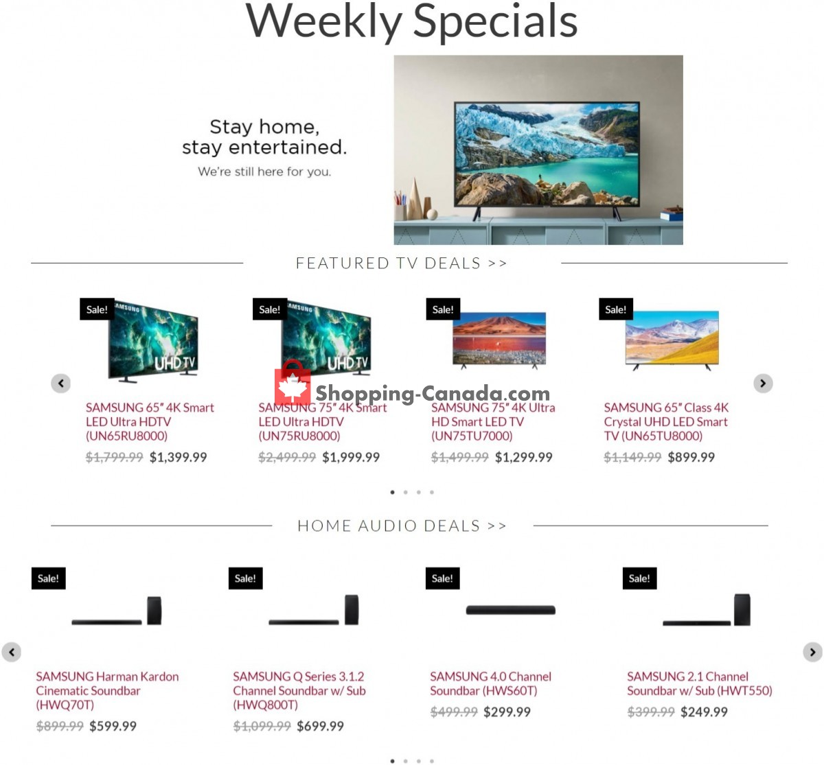 Audio Video Unlimited flyer from Tuesday March 2, 2021 to Monday March 8, 2021 - page 1
