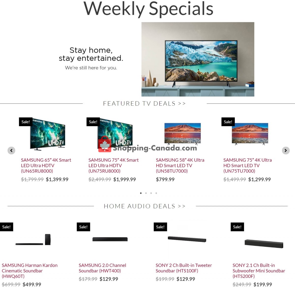 Audio Video Unlimited flyer from Tuesday March 30, 2021 to Monday April 5, 2021 - page 1