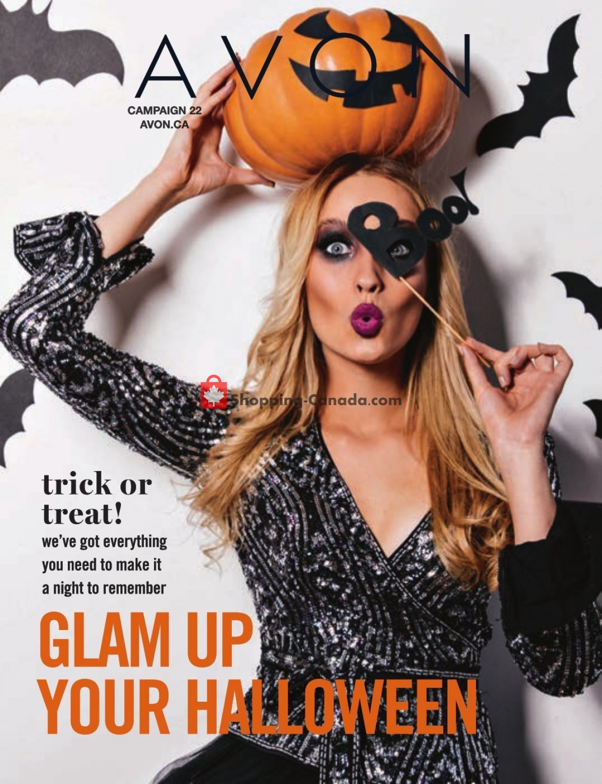 Avon Canada, flyer (Glam Up Your Halloween) October 1 October 31