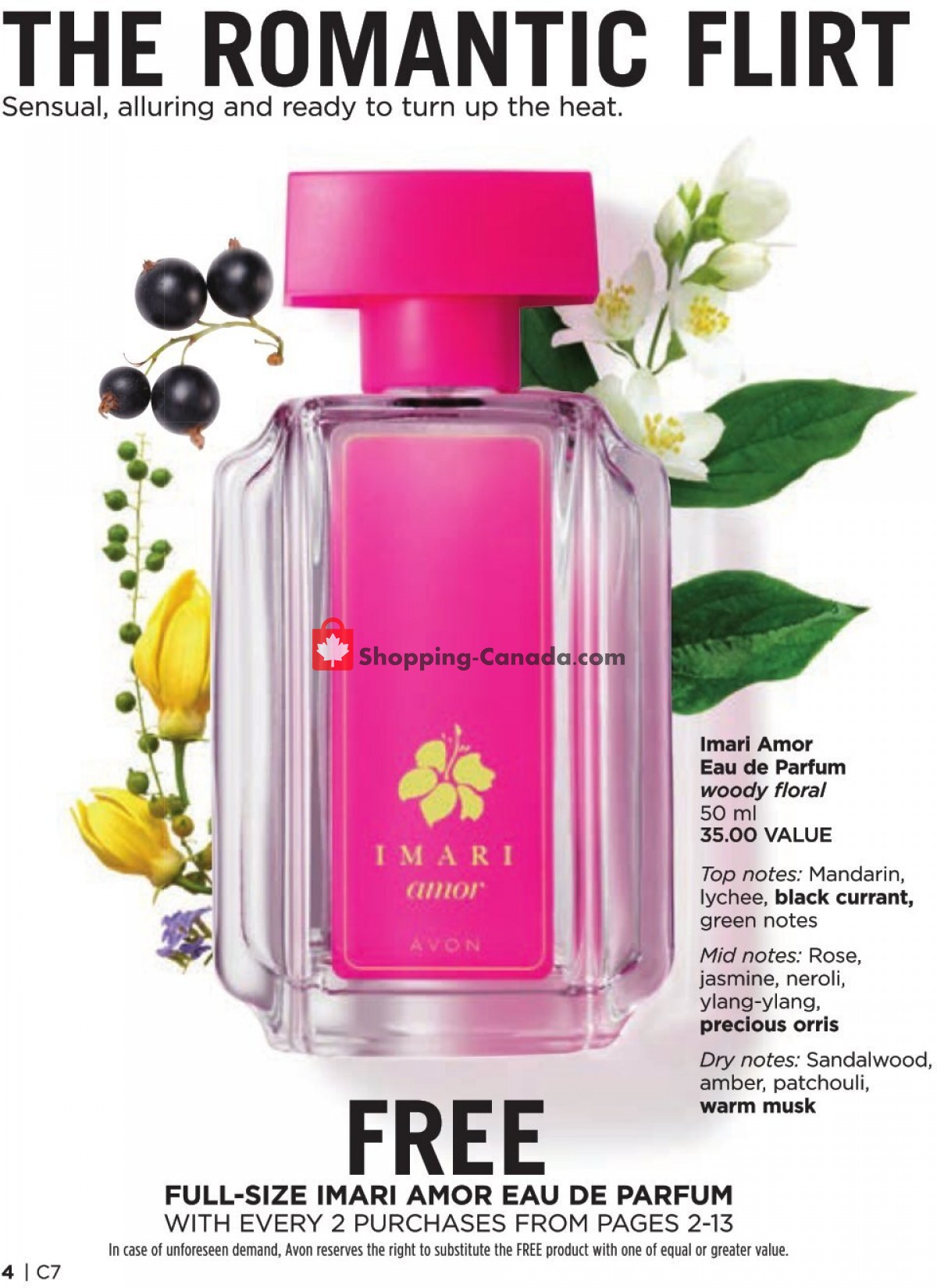 Avon Canada, flyer (Return To Bali) April 1 April 30, 2023