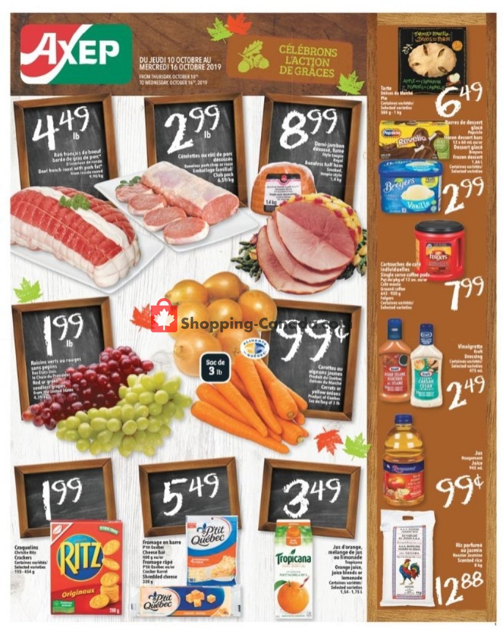 Axep flyer from Thursday October 10, 2019 to Wednesday October 16, 2019 - page 1