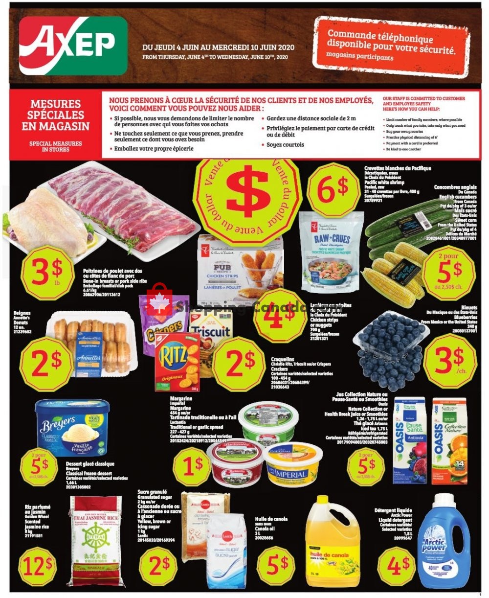 Axep flyer from Thursday June 4, 2020 to Wednesday June 10, 2020 - page 1