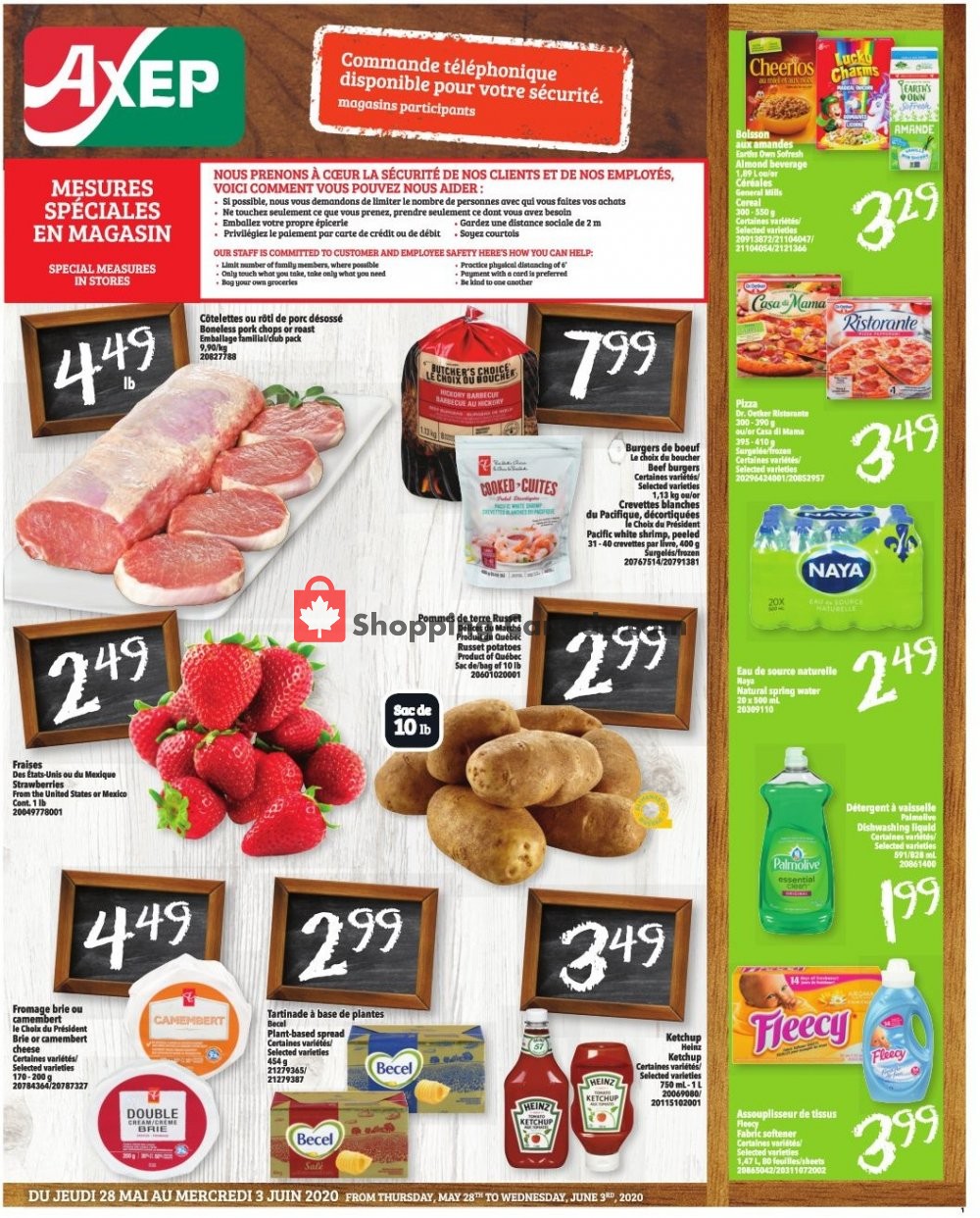 Axep flyer from Thursday May 28, 2020 to Wednesday June 3, 2020 - page 1