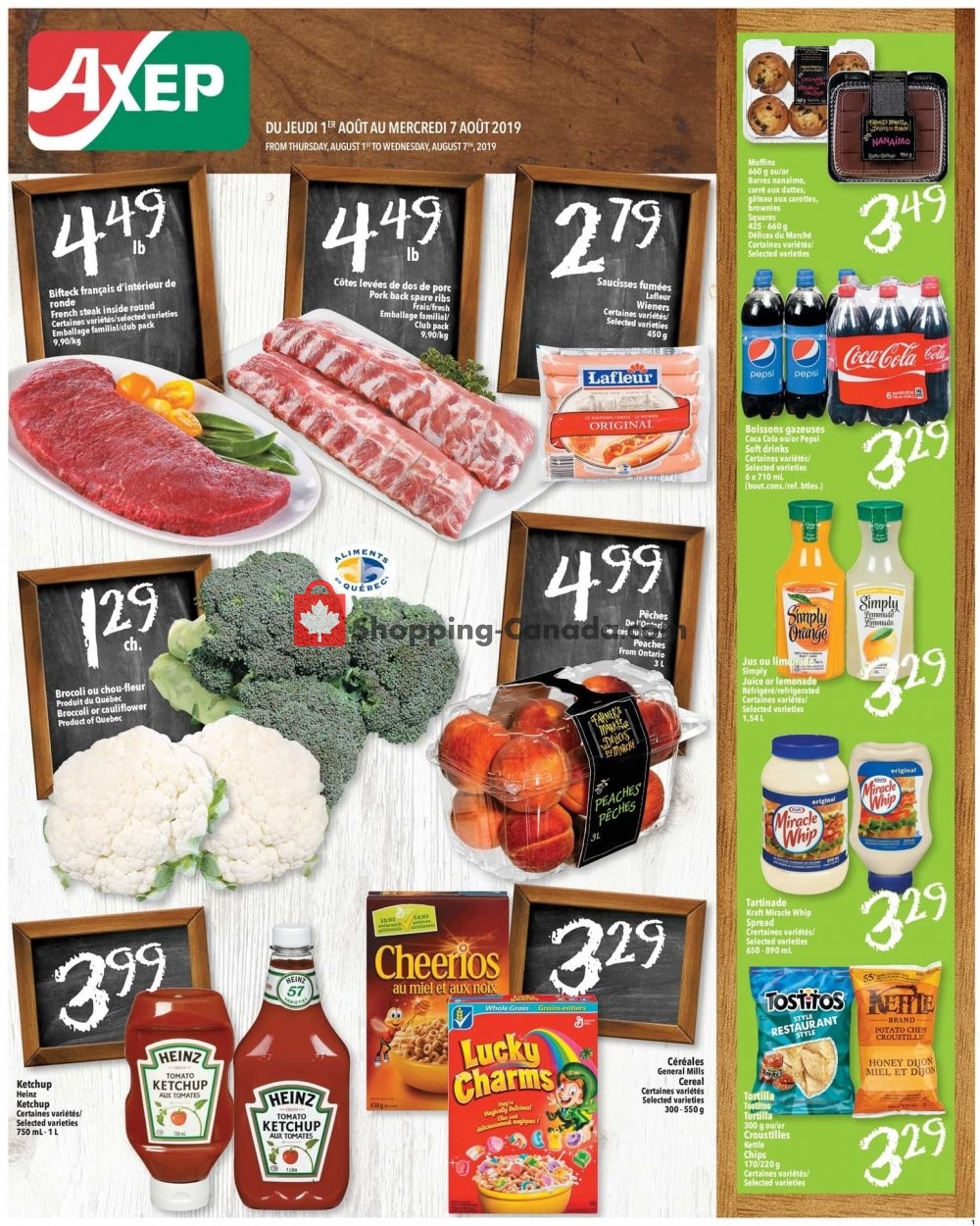 Axep flyer from Thursday August 1, 2019 to Wednesday August 7, 2019 - page 1