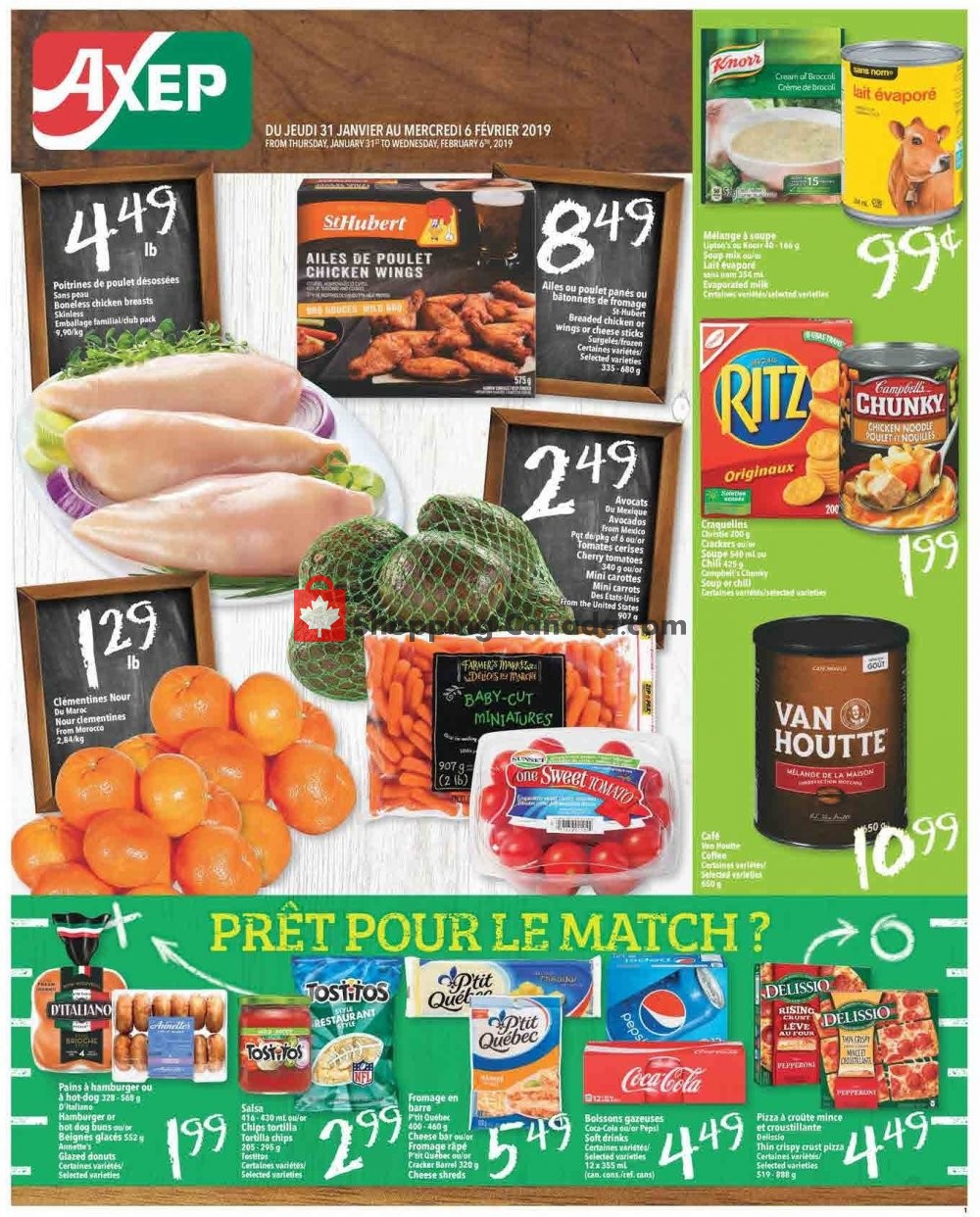 Axep flyer from Thursday January 31, 2019 to Wednesday February 6, 2019 - page 1