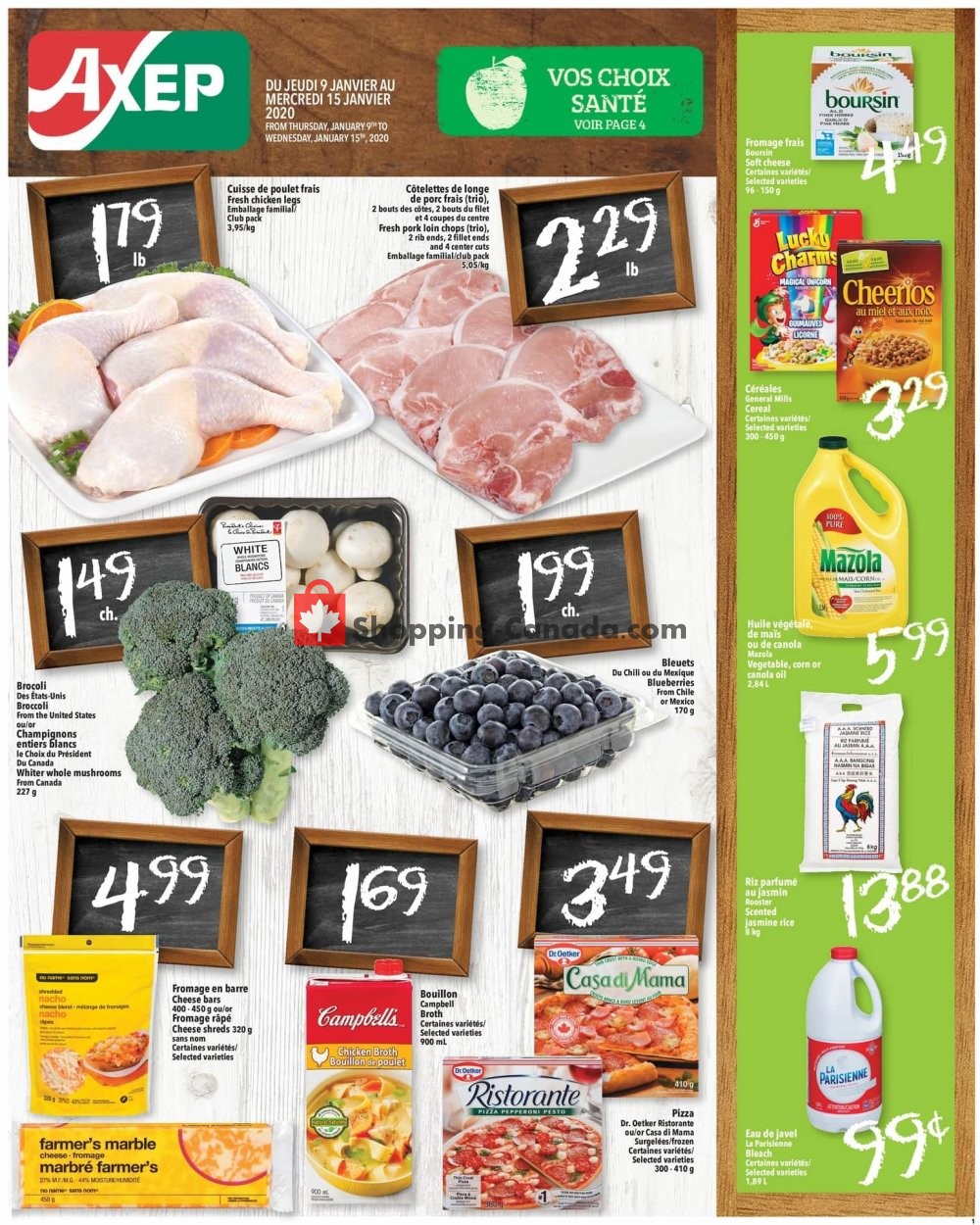 Axep flyer from Thursday January 9, 2020 to Wednesday January 15, 2020 - page 1