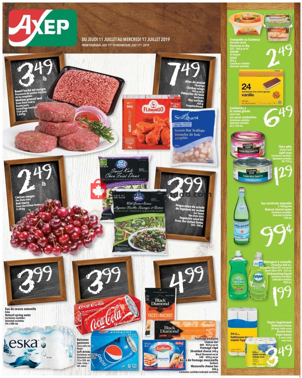 Axep flyer from Thursday July 11, 2019 to Wednesday July 17, 2019 - page 1