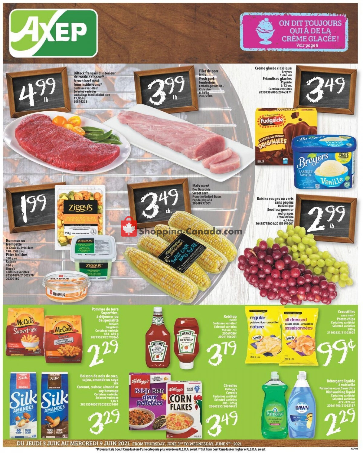Axep flyer from Thursday June 3, 2021 to Wednesday June 9, 2021 - page 1