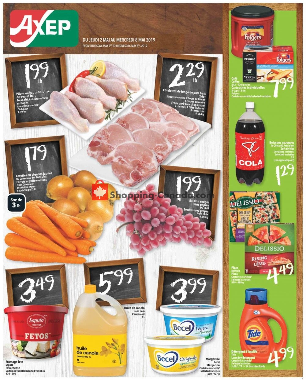 Axep flyer from Thursday May 2, 2019 to Wednesday May 8, 2019 - page 1