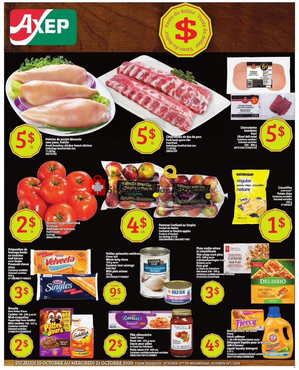 Axep flyer from Thursday October 15, 2020 to Wednesday October 21, 2020 - page 1
