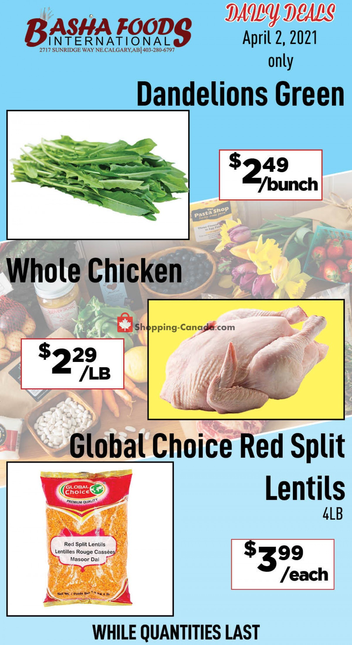 Basha Foods International flyer from Friday April 2, 2021 to Friday April 2, 2021 - page 1