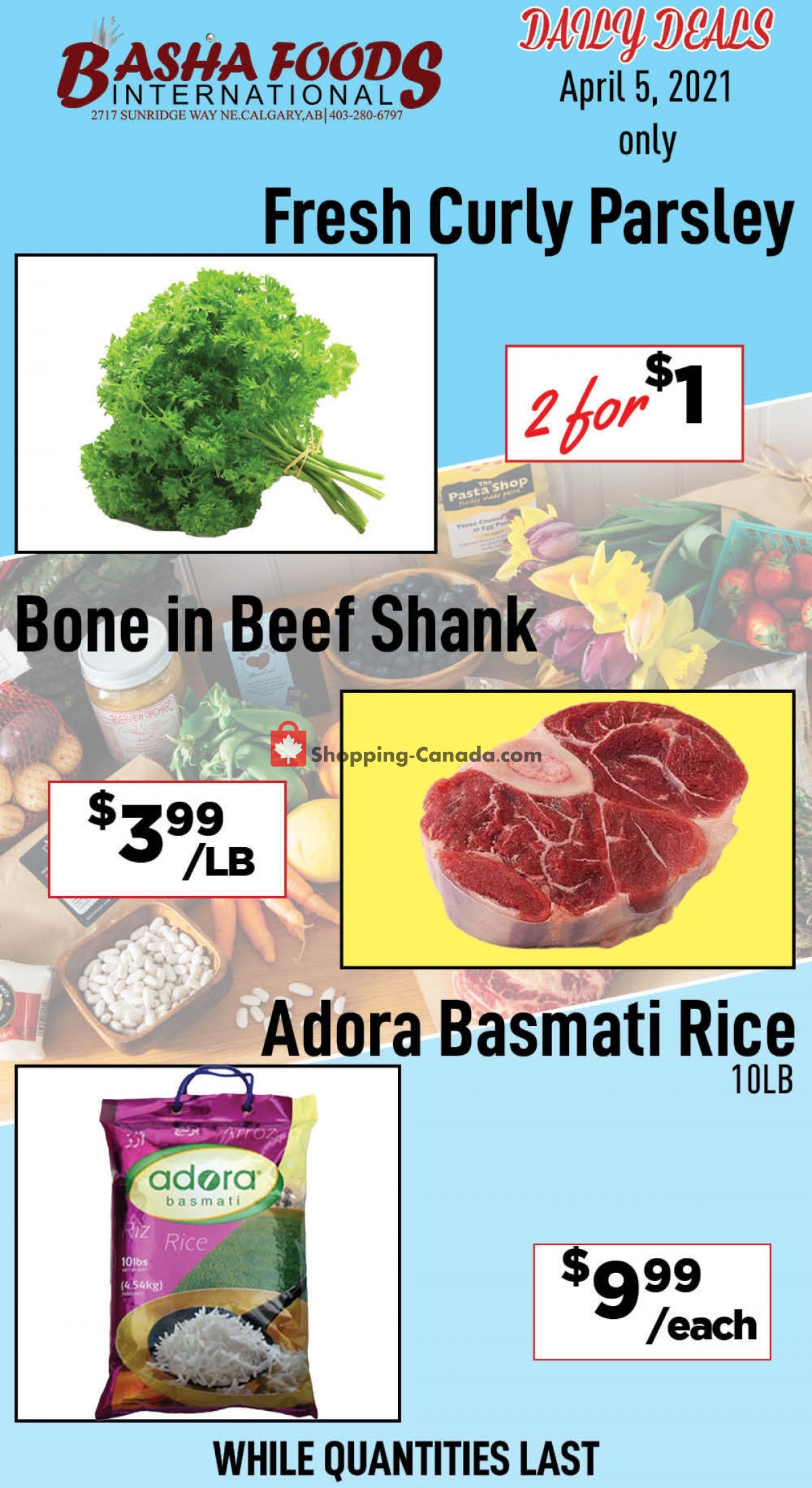 Basha Foods International flyer from Monday April 5, 2021 to Monday April 5, 2021 - page 1