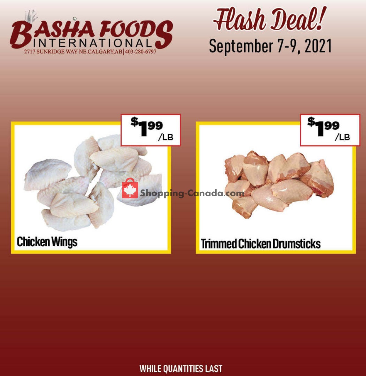 Basha Foods International flyer from Tuesday September 7, 2021 to Thursday September 9, 2021 - page 1