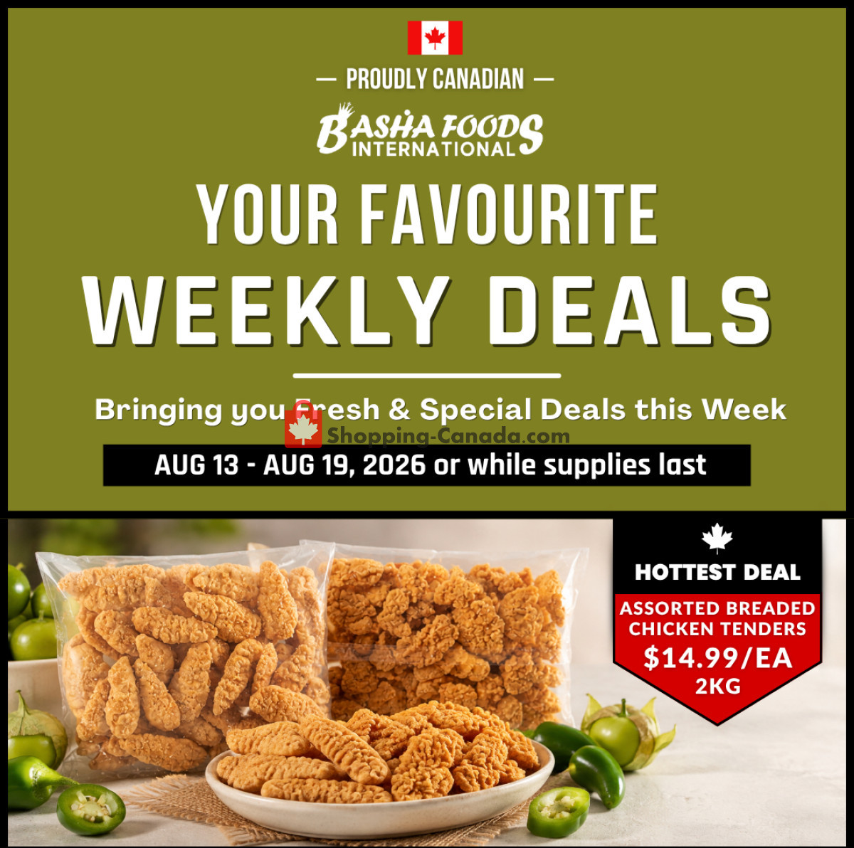 Basha Foods International flyer from Thursday August 13, 2026 to Wednesday August 19, 2026 - page 1